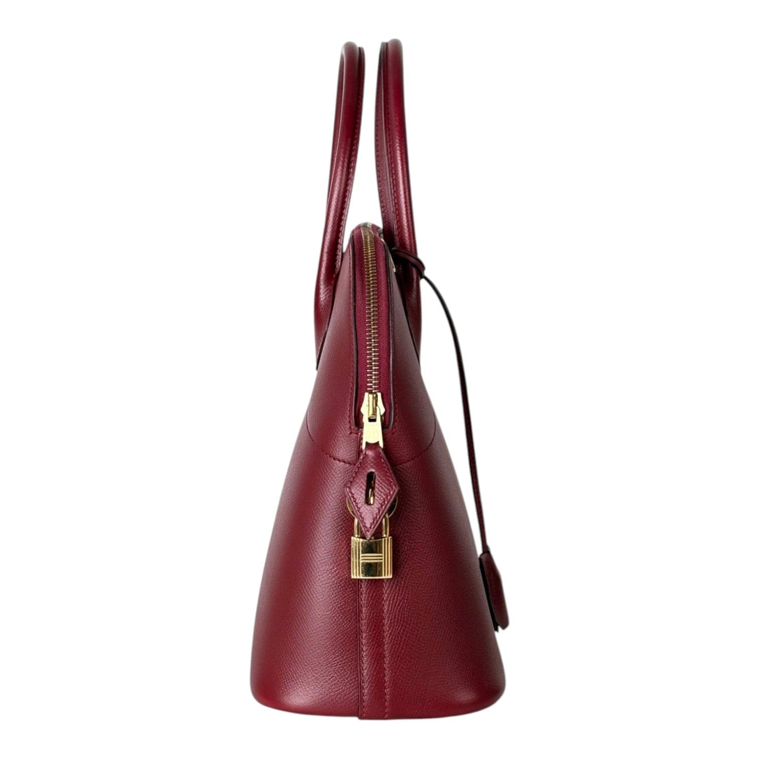 Hermes Hermes Vintage Bolide Dark Burgundy Coucheval Leather 31cm Bag