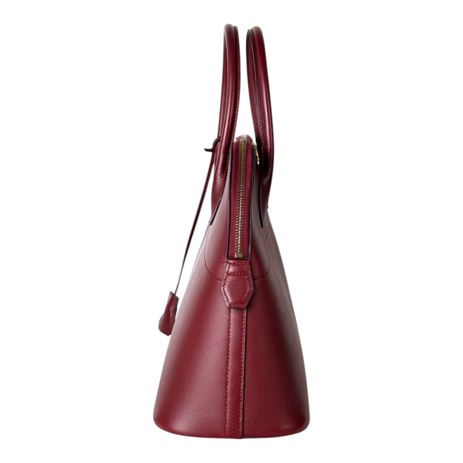 Hermes Hermes Vintage Bolide Dark Burgundy Coucheval Leather 31cm Bag