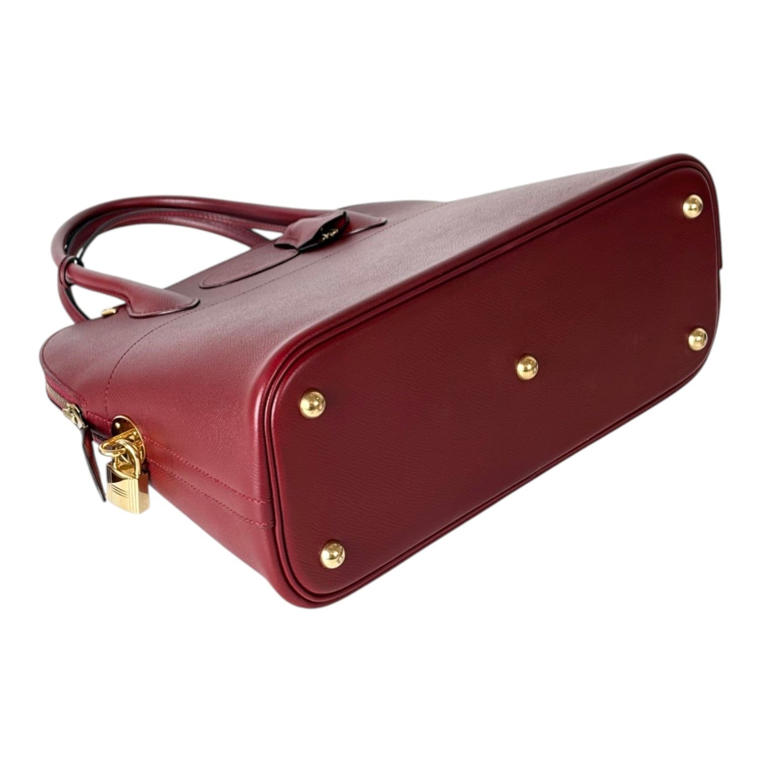 Hermes Hermes Vintage Bolide Dark Burgundy Coucheval Leather 31cm Bag