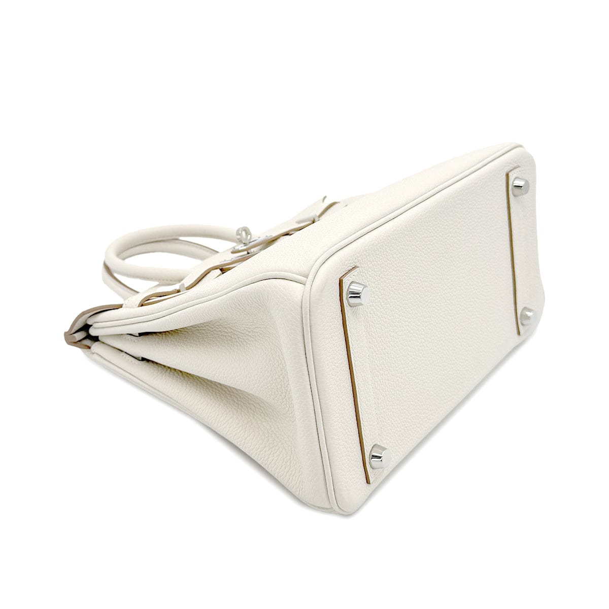 HERMES HERMES BIRKIN 25 CRAIE TAURILLON CLEMENCE HAND BAG Y SHW 90267429