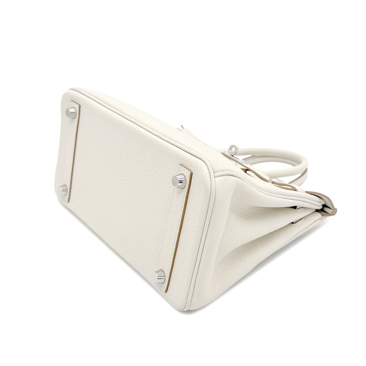 HERMES HERMES BIRKIN 25 CRAIE TAURILLON CLEMENCE HAND BAG Y SHW 90267429