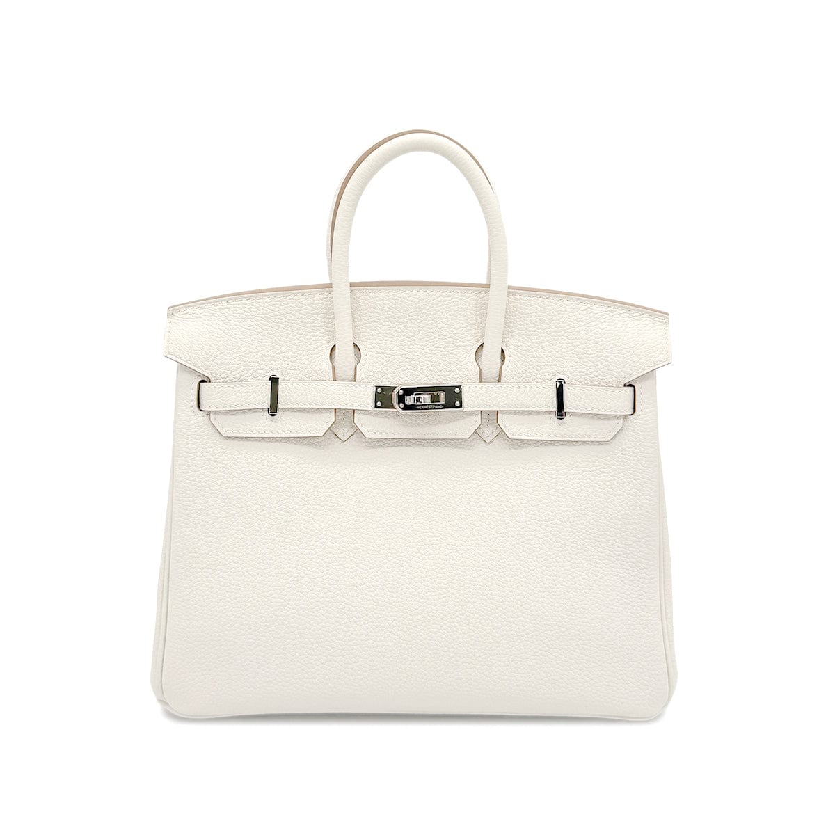 HERMES HERMES BIRKIN 25 CRAIE TAURILLON CLEMENCE HAND BAG Y SHW 90267429