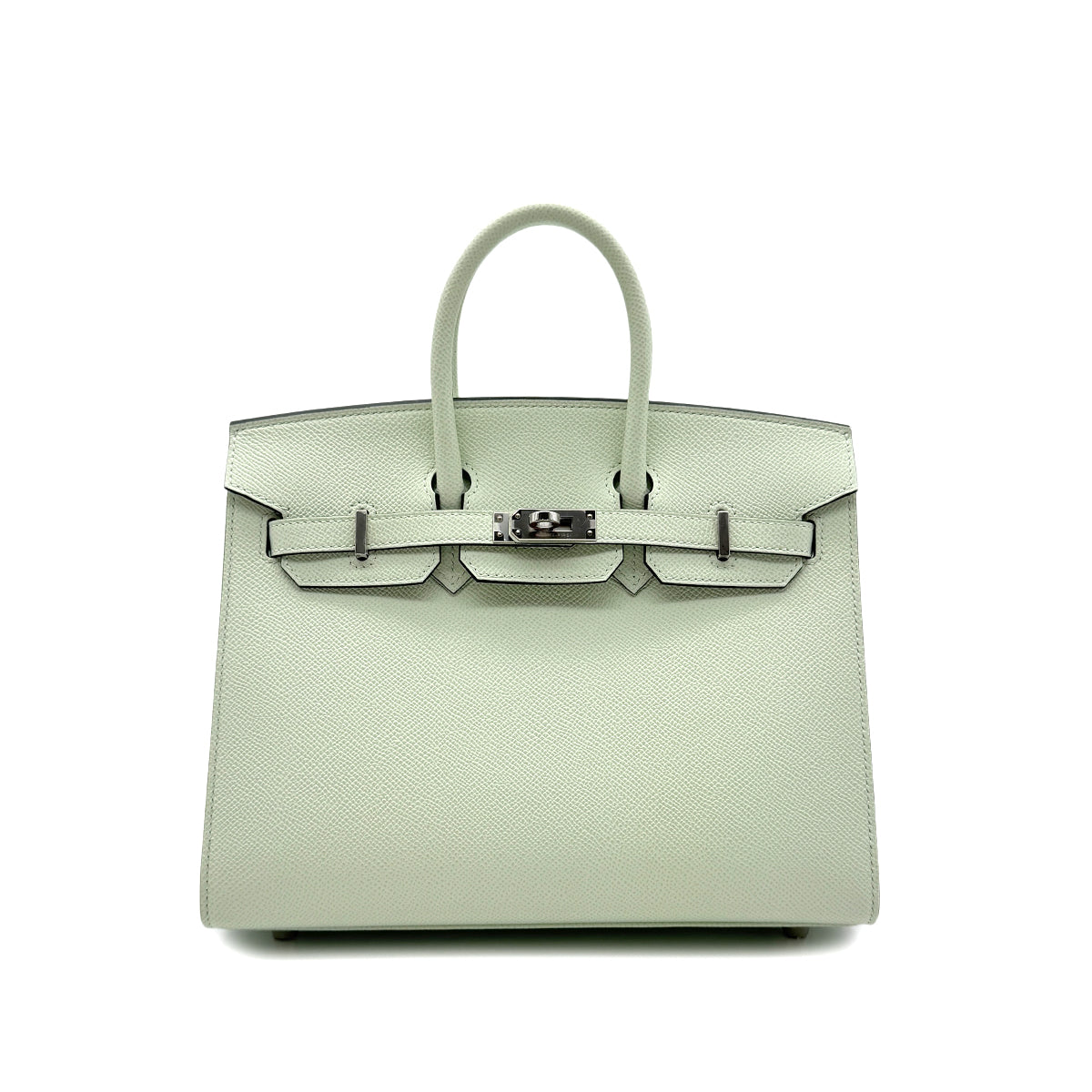 HERMES HERMES BIRKIN 25 SELLIER GRIS NEVE EPSOM HAND BAG B SHW 90299817