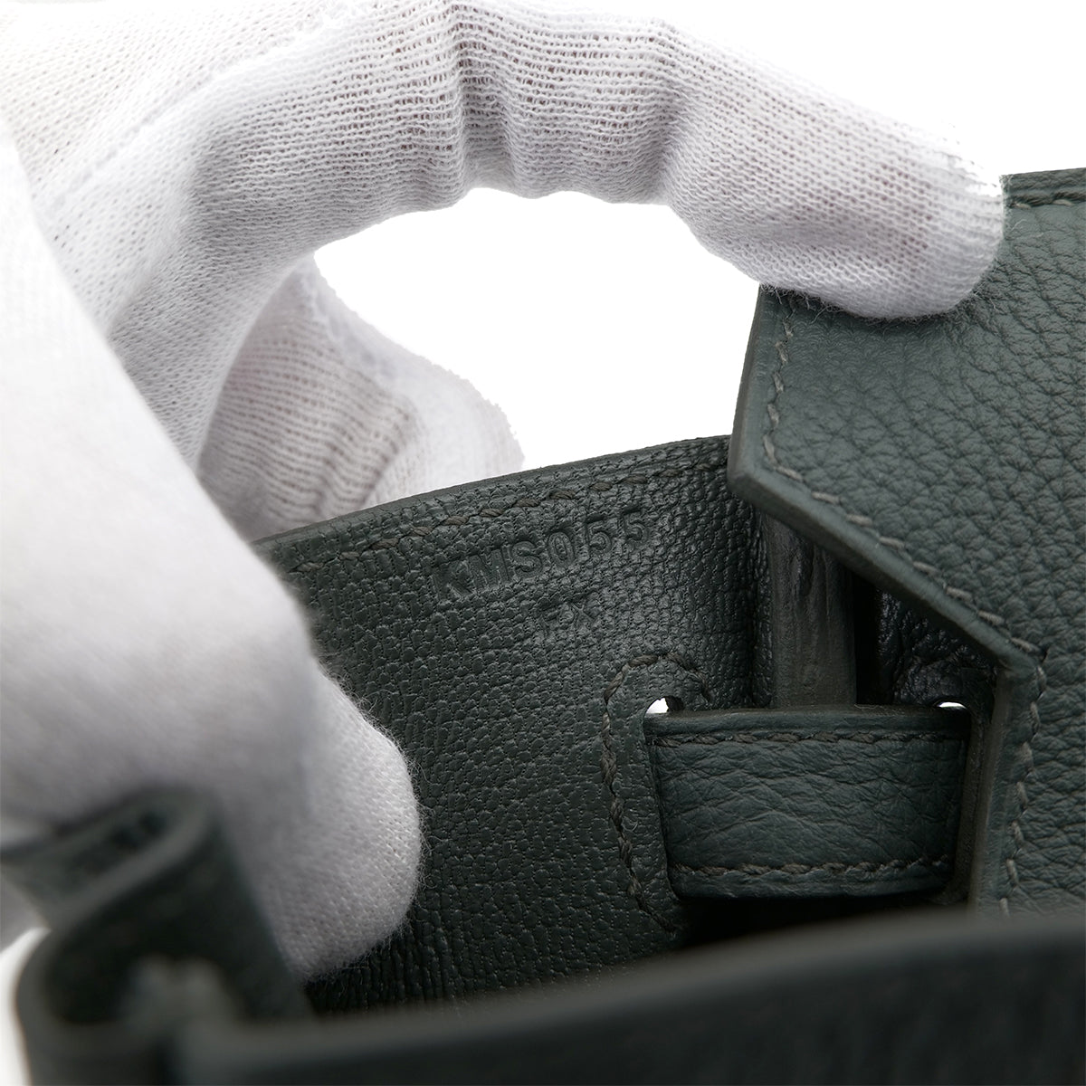 HERMES HERMES BIRKIN 25 VERT MANGROVE TOGO HAND BAG K GHW 90301083