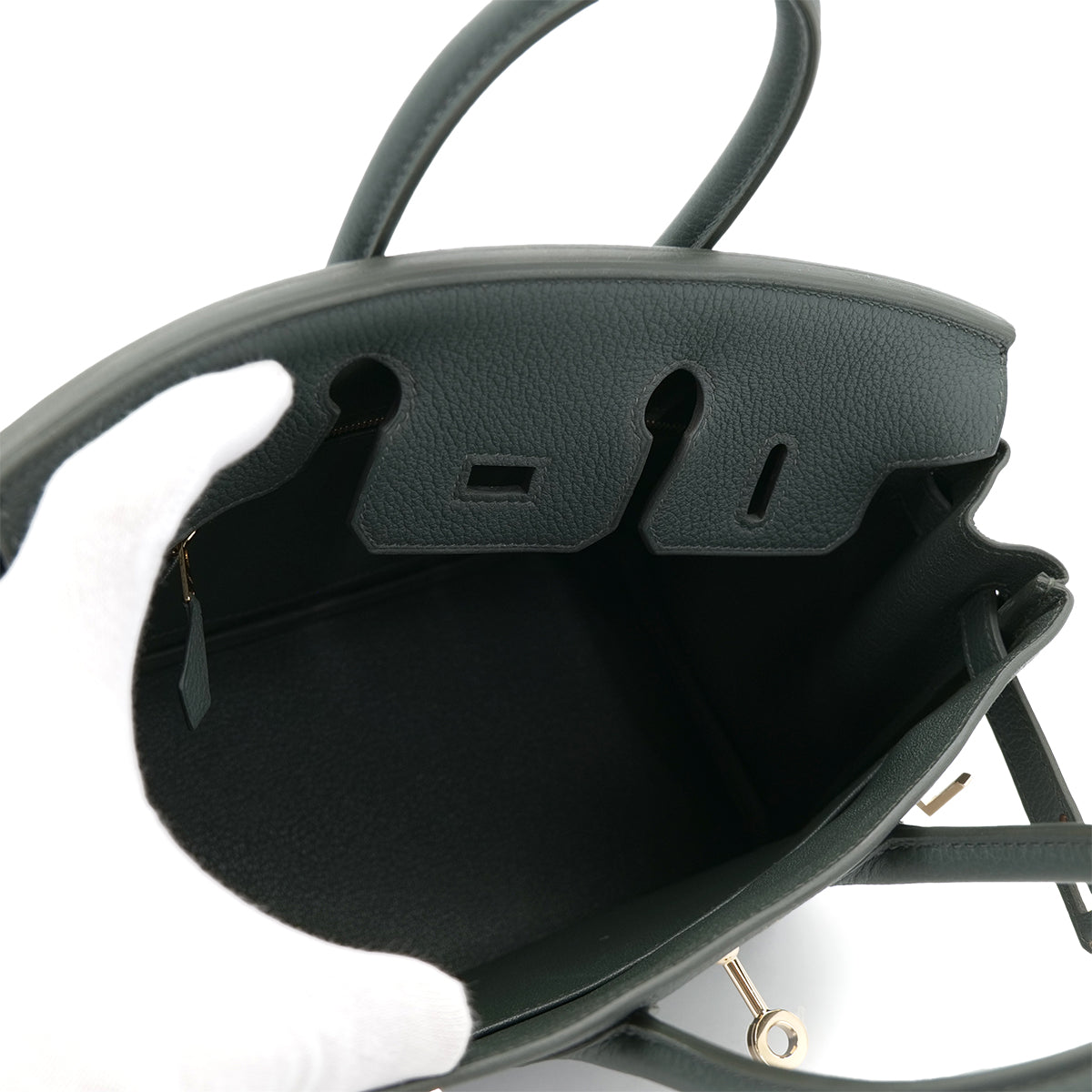 HERMES HERMES BIRKIN 25 VERT MANGROVE TOGO HAND BAG K GHW 90301083
