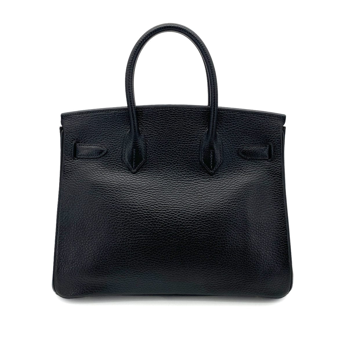 HERMES HERMES BIRKIN 30 BLACK ARDENNES HAND BAG □E GHW 90255782