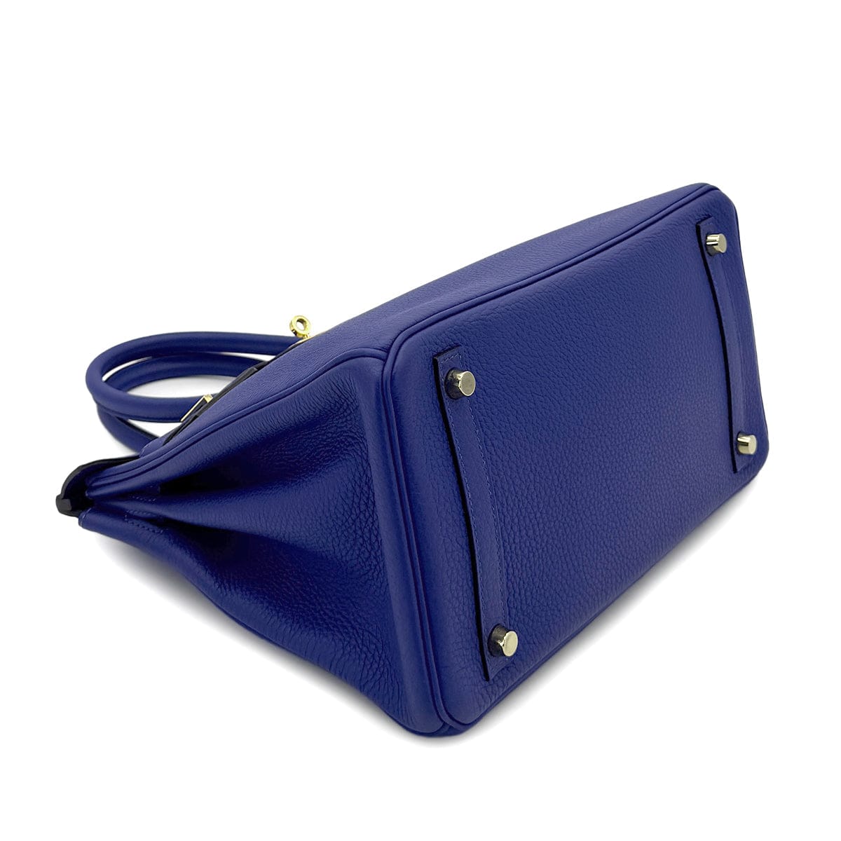 HERMES HERMES BIRKIN 30 BLUE ELECTRIQUE TAURILLON CLEMENCE HAND BAG X GHW 90300014