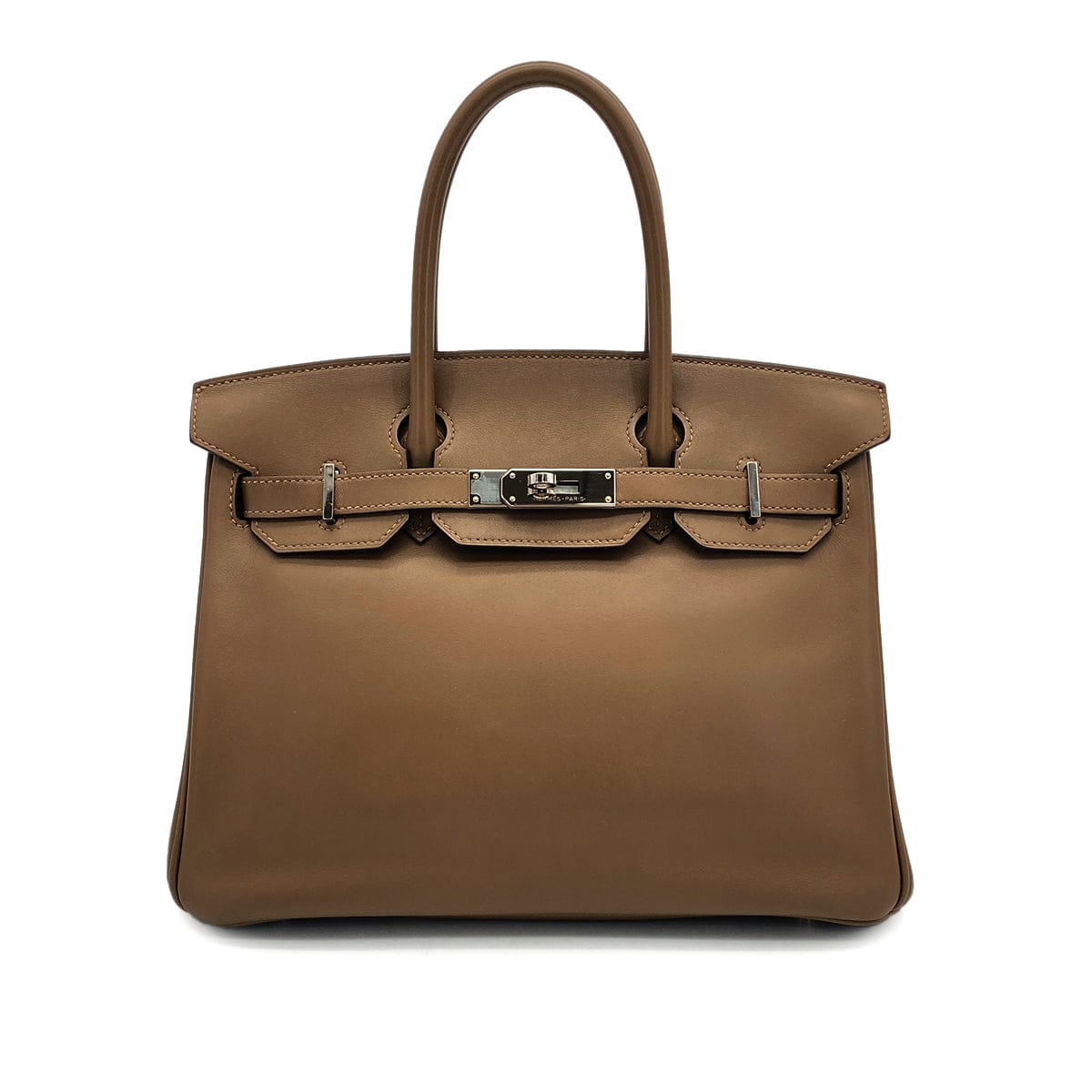HERMES HERMES BIRKIN 30 ETOUPE SWIFT HAND BAG 2020 Y STAMP PALLADIUM HARDWARE 90325329