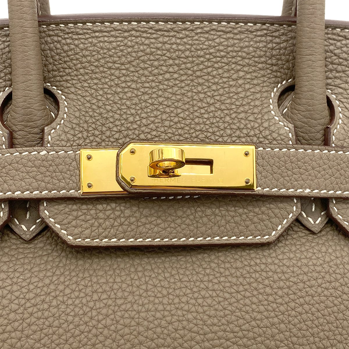 hermes HERMES BIRKIN 30 ETOUPE TOGO HAND BAG D GHW 90262534