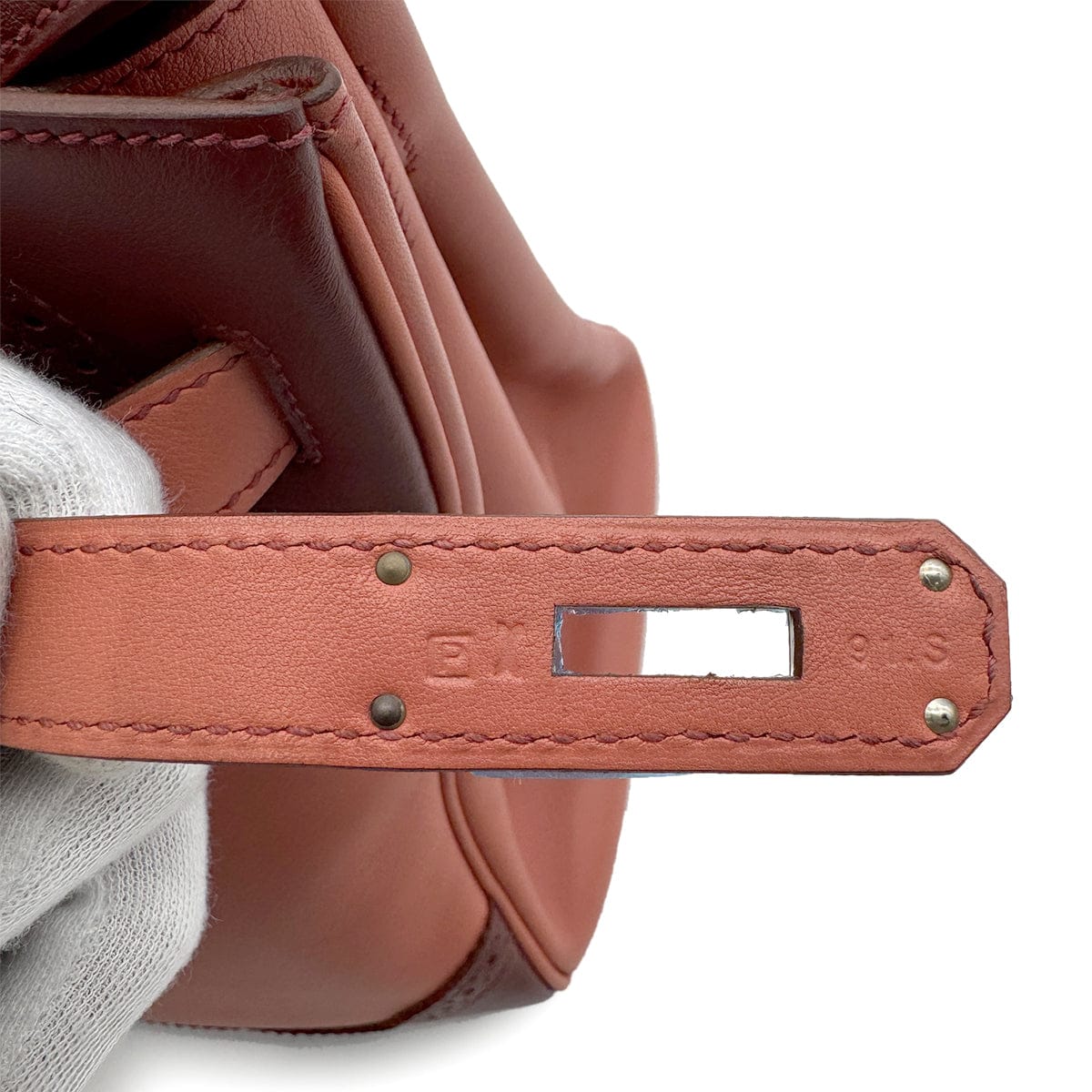 Hermes HERMES BIRKIN 30 GHILLIES ROSY ROUGE H SWIFT HAND BAG □P SHW 90274061