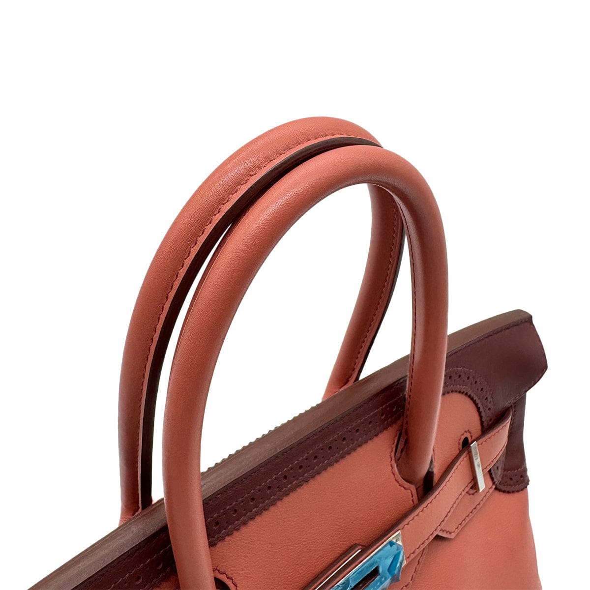 Hermes HERMES BIRKIN 30 GHILLIES ROSY ROUGE H SWIFT HAND BAG □P SHW 90274061