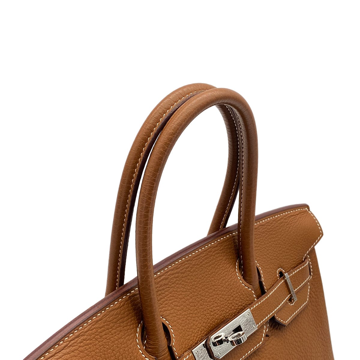HERMES HERMES BIRKIN 30 GOLD TAURILLON CLEMENCE HAND BAG 2005 SQUARE I PALLADIUM HARDWARE 90325318