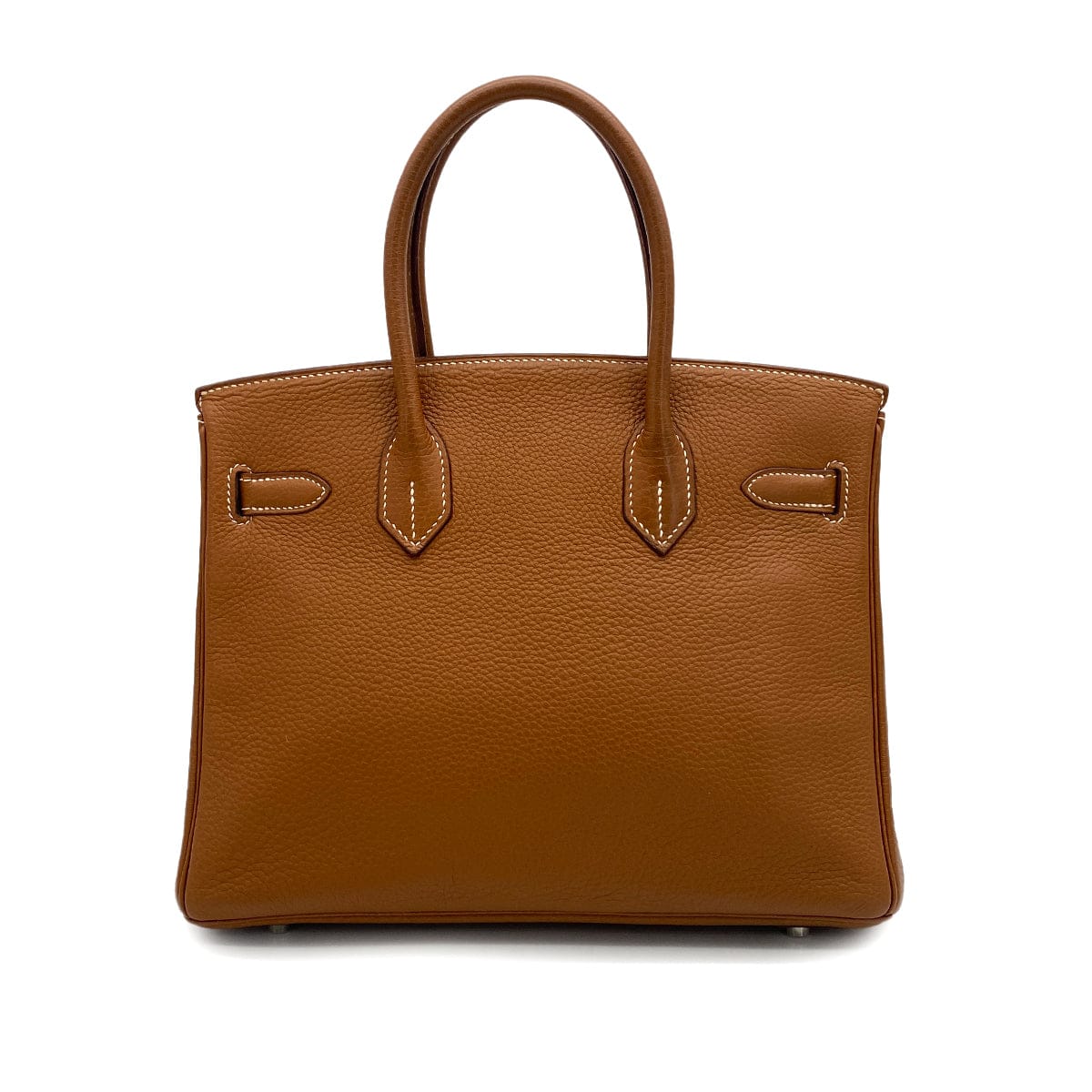 HERMES HERMES BIRKIN 30 GOLD TAURILLON CLEMENCE HAND BAG 2005 SQUARE I PALLADIUM HARDWARE 90325318