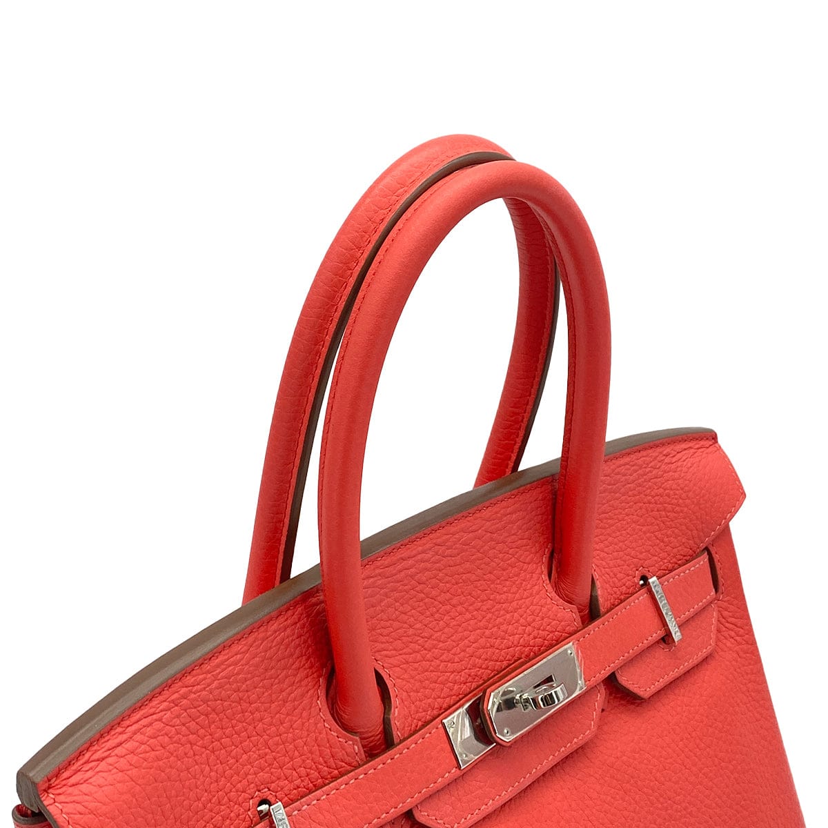 HERMES HERMES BIRKIN 30 ROSE JAIPUR TAURILLON CLEMENCE HAND BAG 2014 SQUARE R PALLADIUM HARDWARE 90325631