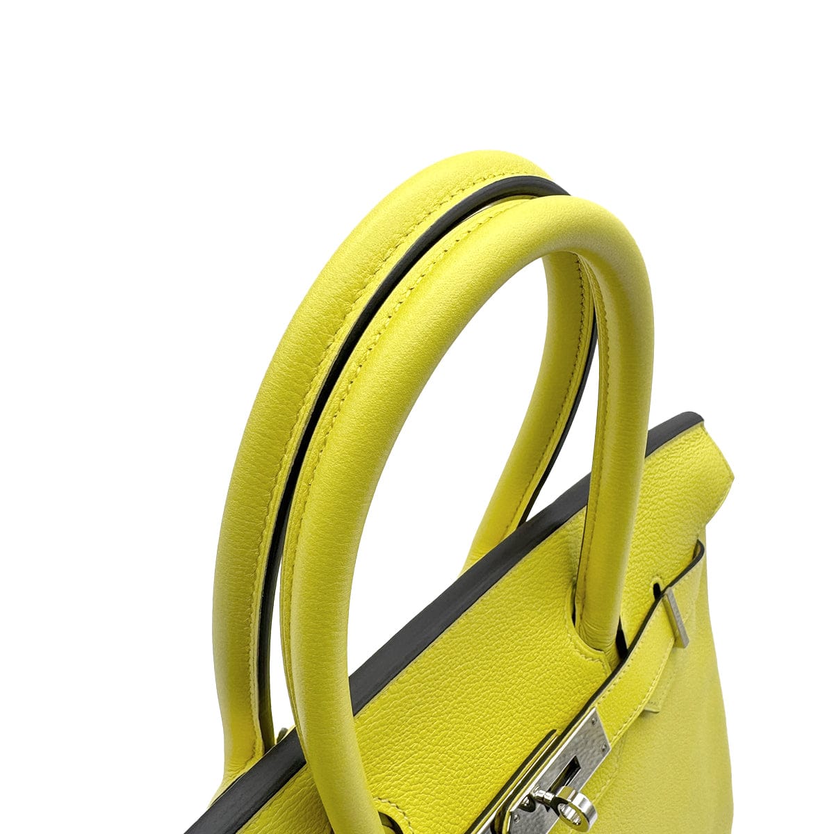 HERMES HERMES BIRKIN 30 VERSO LIME GRIS TOURTERELLE EVERCOLOR HAND BAG 2019 D STAMP PALLADIUM HARDWARE 90327146