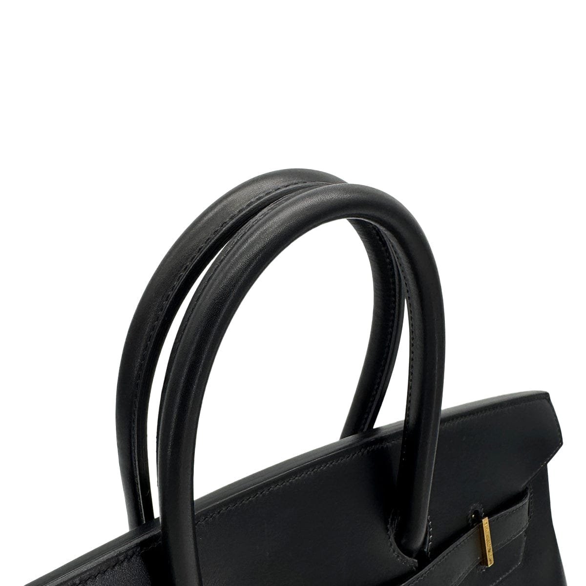 HERMES HERMES BIRKIN 35 BLACK BOX CALF HAND BAG □F GOLD HARDWARE 90307912