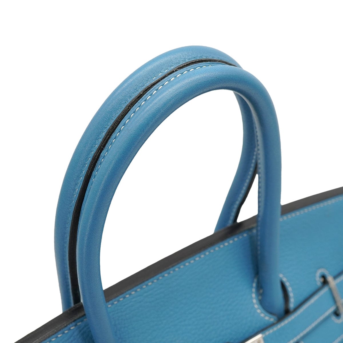 HERMES HERMES BIRKIN 35 BLUE JEAN TAURILLON CLEMENCE HAND BAG 2003 SQUARE G PALLADIUM HARDWARE 90327065
