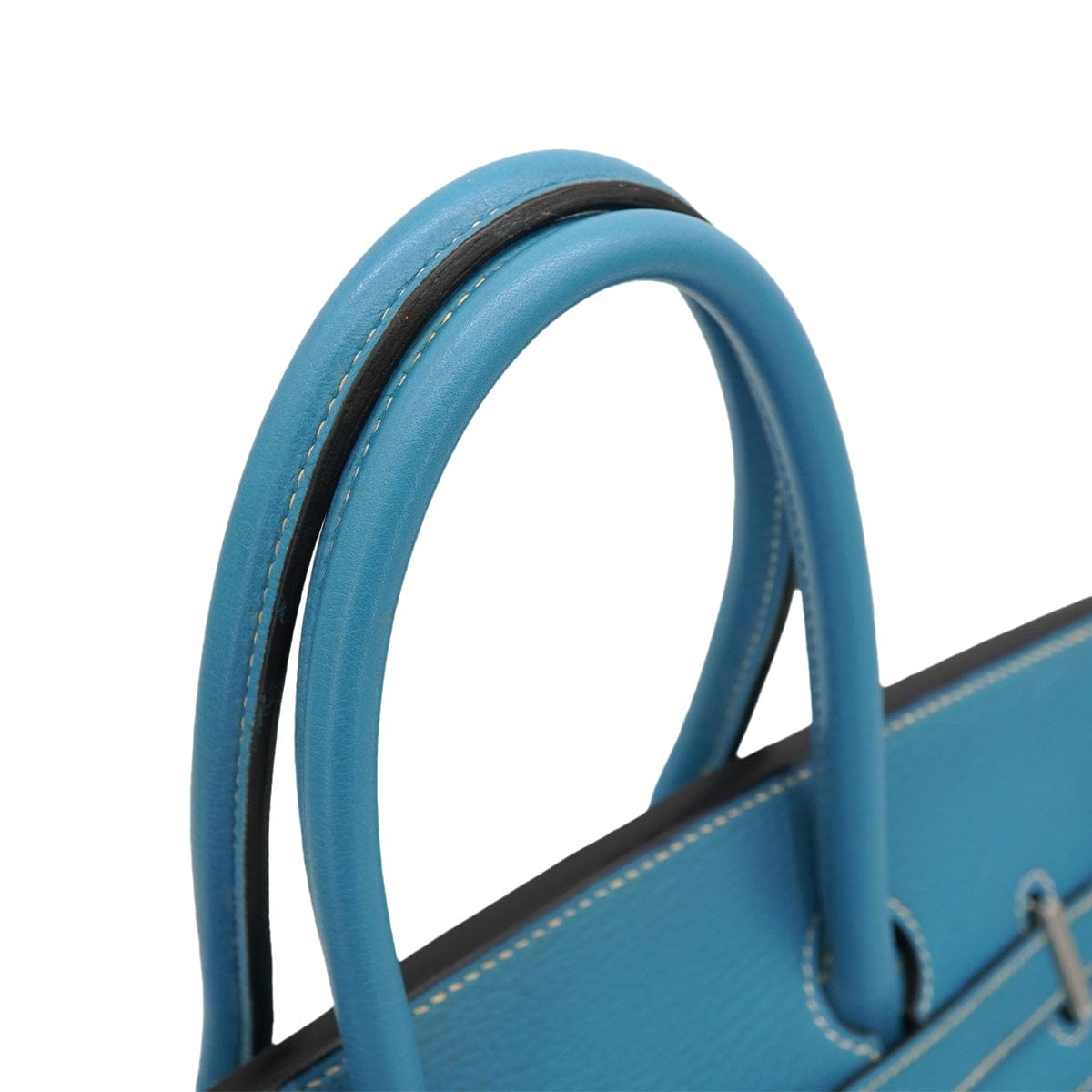 HERMES HERMES BIRKIN 35 BLUE JEAN TOGO HAND BAG 2004 SQUARE H PALLADIUM HARDWARE 90326675