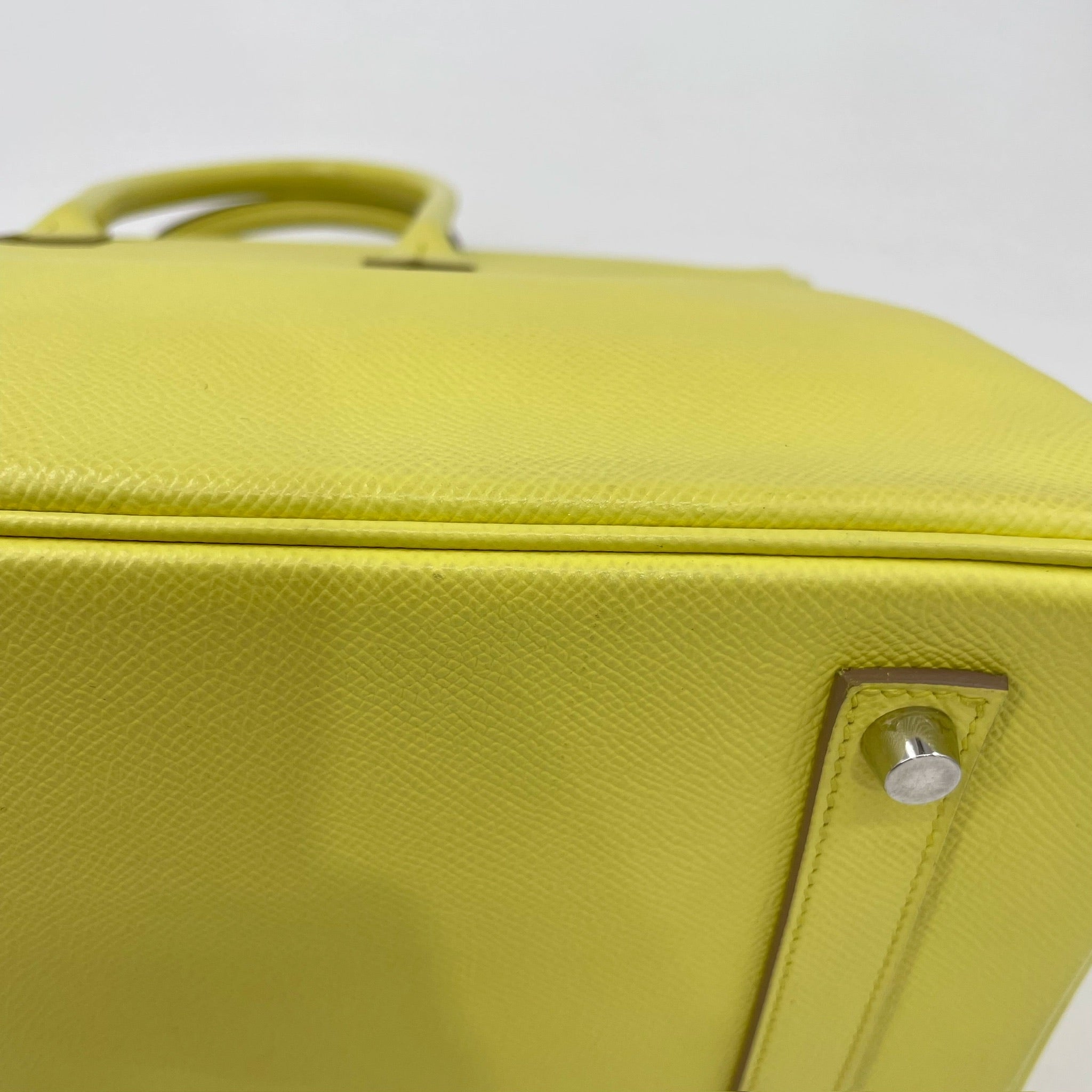 Hermes Hermès Birkin 35 Lime Epsom