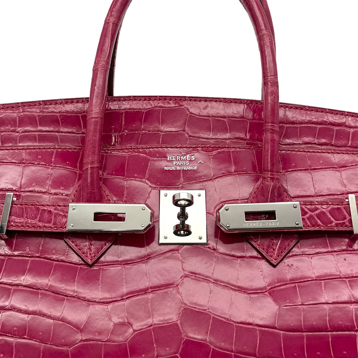 HERMES HERMES BIRKIN 35 ROSE SHEHERAZADE POROSUS HAND BAG □H SHW 90285102