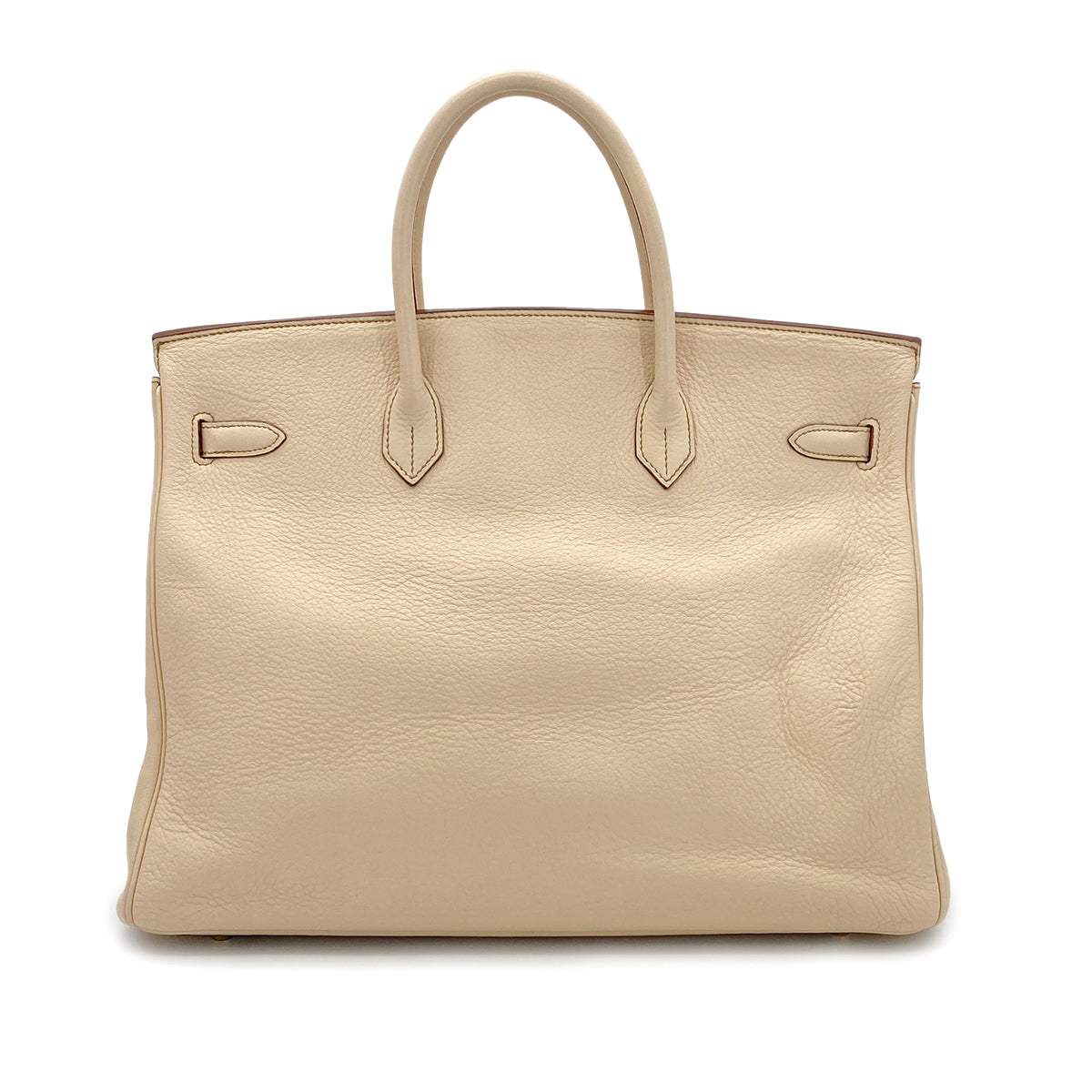 HERMES HERMES BIRKIN 40 BEIGE TYPE TAURILLON CLEMENCE HAND BAG □E GHW 90299359