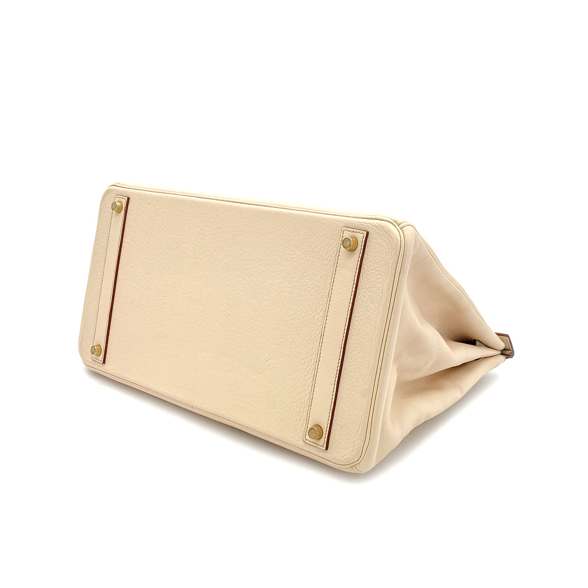 HERMES HERMES BIRKIN 40 BEIGE TYPE TAURILLON CLEMENCE HAND BAG □E GHW 90299359