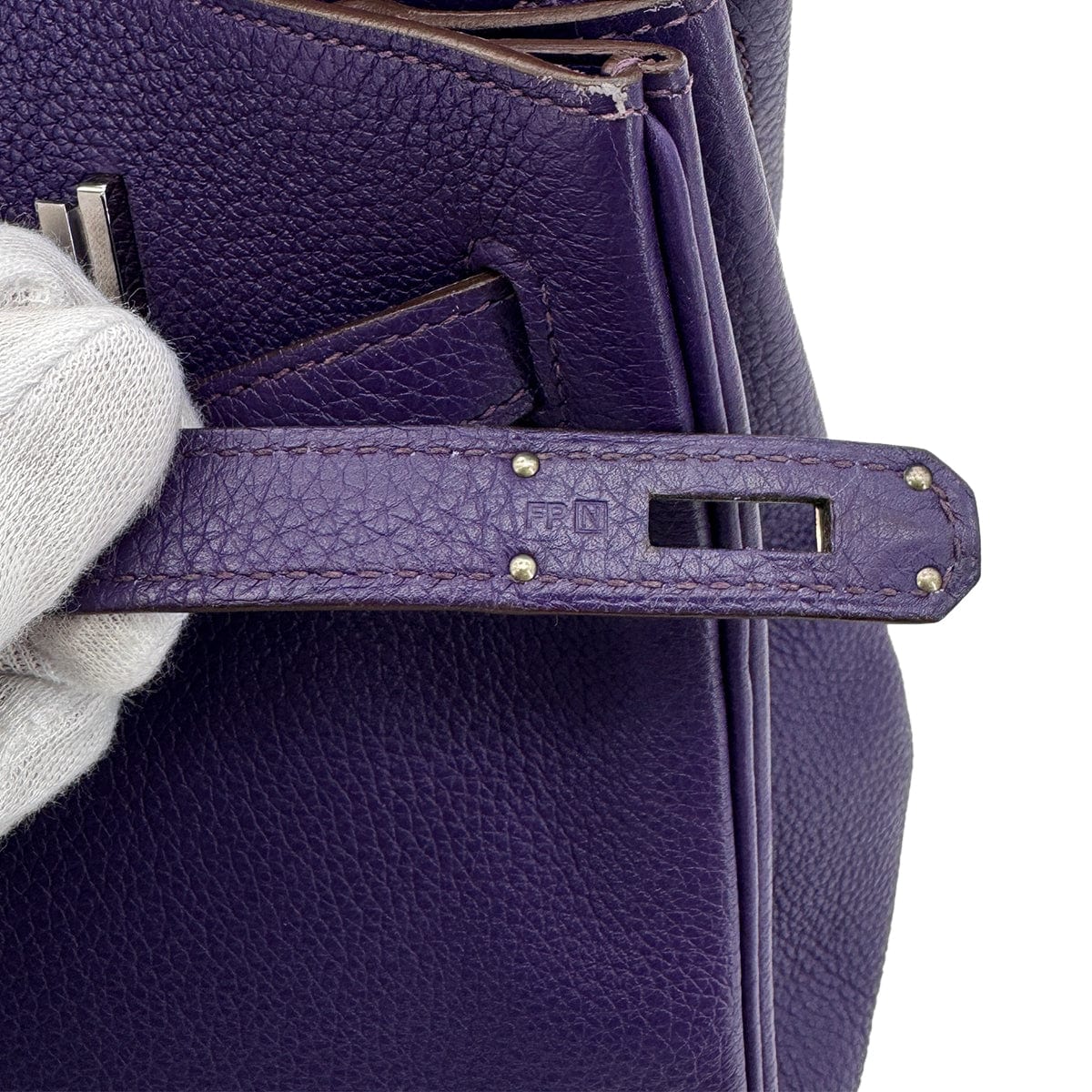 Hermes HERMES BIRKIN 40 IRIS TOGO HAND BAG □N SHW 90274417