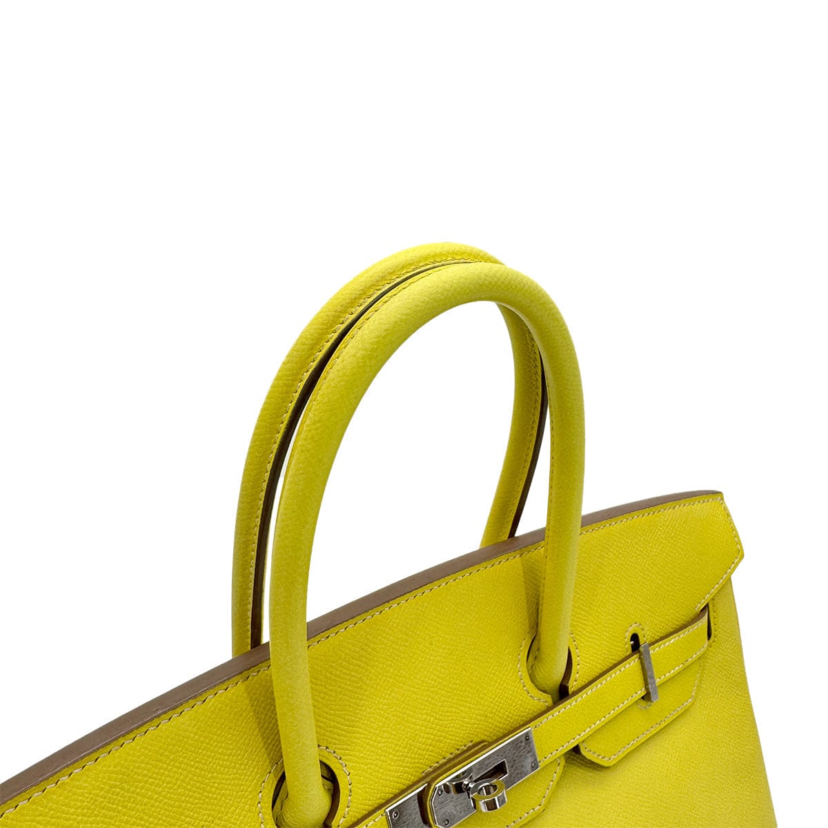 HERMES HERMES CANDY BIRKIN 35 LIME GRIS PERLE VEAU EPSOM HAND BAG □O SHW 90284559