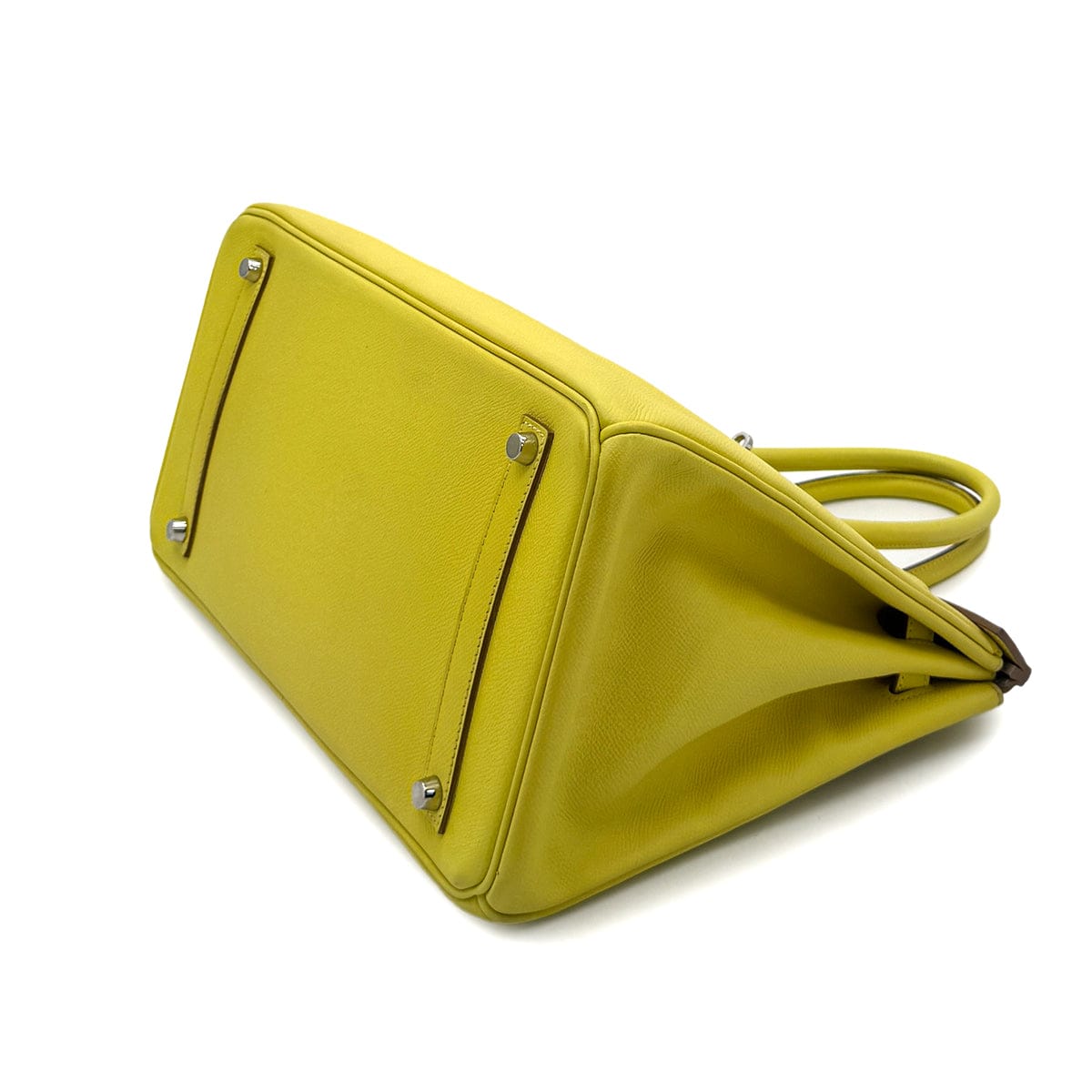 HERMES HERMES CANDY BIRKIN 35 LIME GRIS PERLE VEAU EPSOM HAND BAG □O SHW 90284559