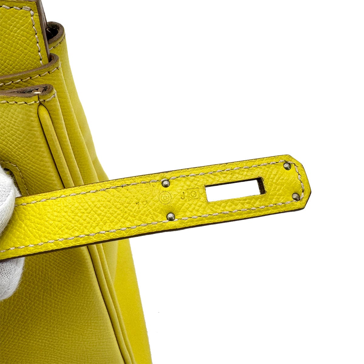 HERMES HERMES CANDY BIRKIN 35 LIME GRIS PERLE VEAU EPSOM HAND BAG □O SHW 90284559