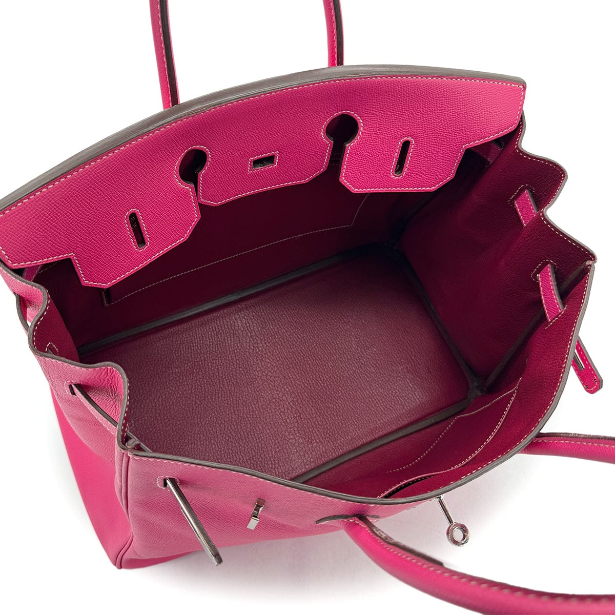 Hermès HERMES CANDY BIRKIN 35 ROSE TYRIEN RUBIS VEAU EPSOM HAND BAG □O SHW 90298148