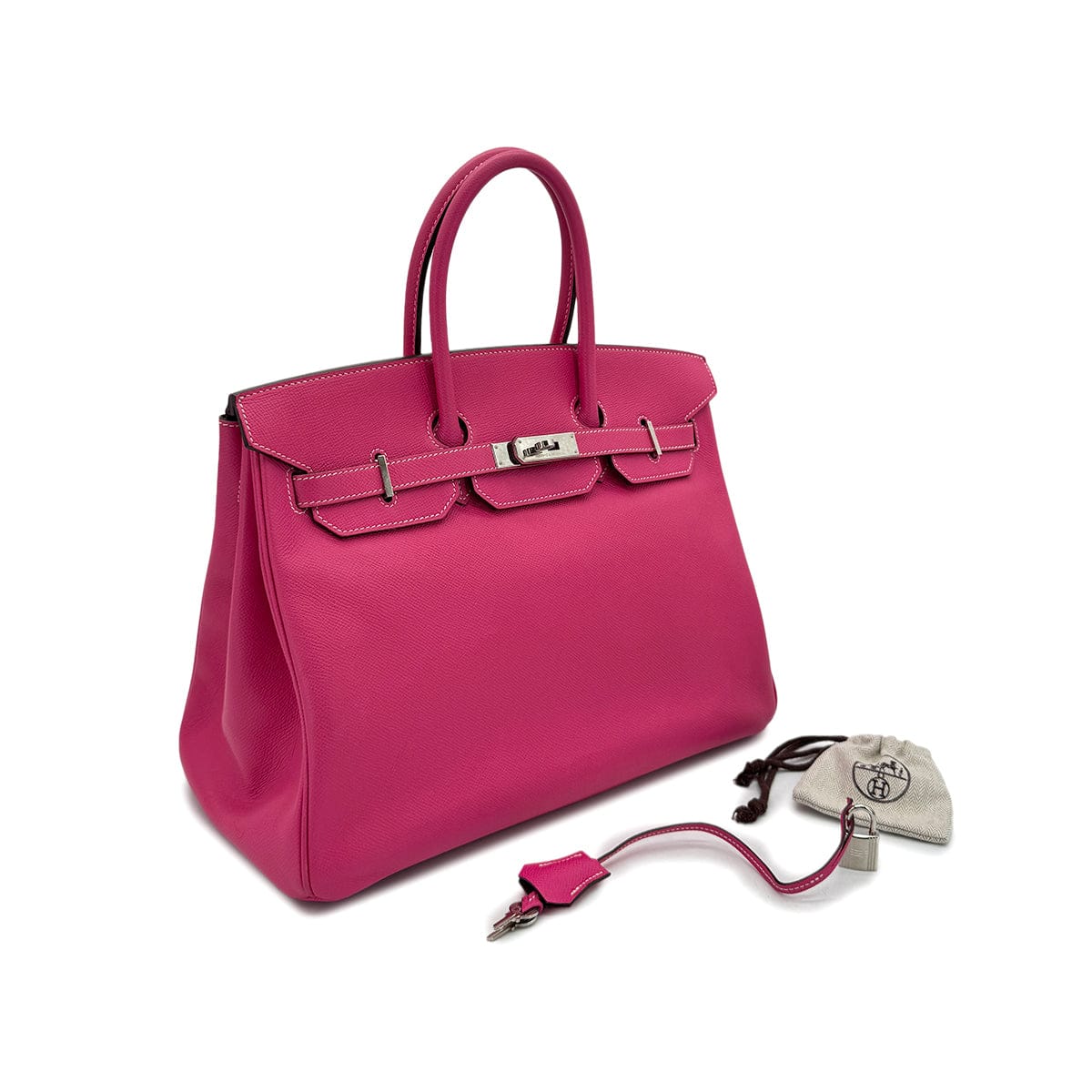 Hermès HERMES CANDY BIRKIN 35 ROSE TYRIEN RUBIS VEAU EPSOM HAND BAG □O SHW 90298148