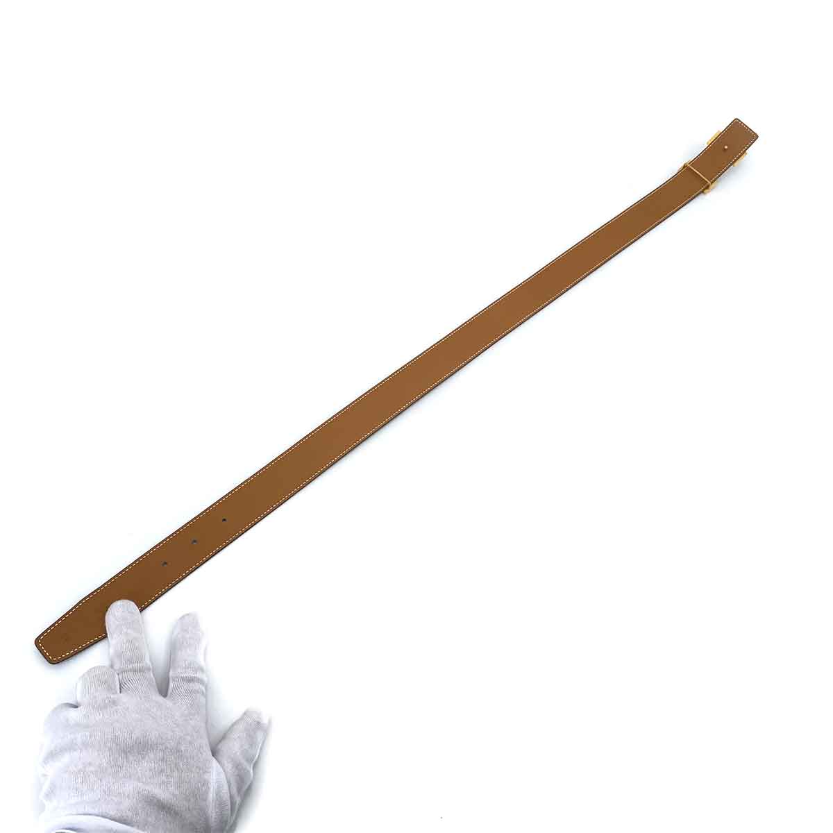 Hermès Hermès Constance Belt Black Boxcalf #B 90242344