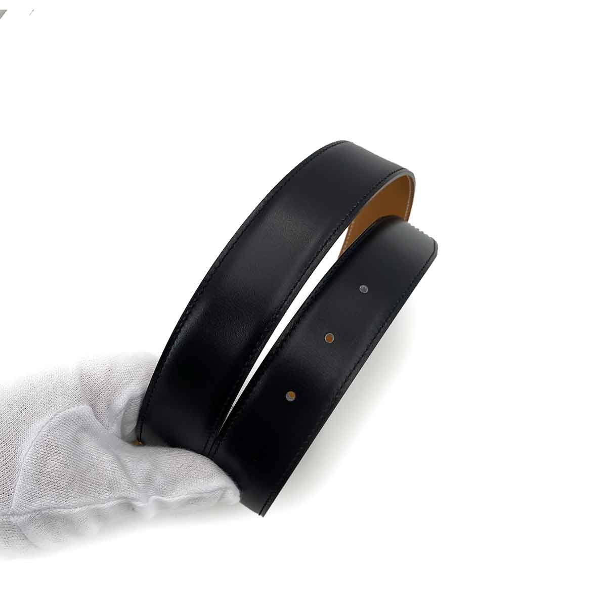 Hermès Hermès Constance Belt Black Boxcalf #B 90242344