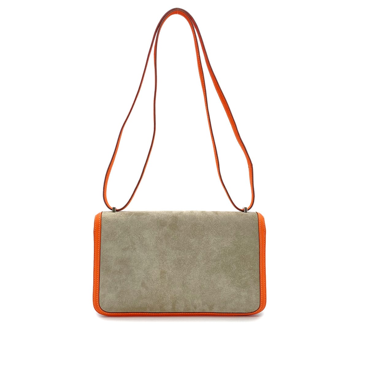 HERMES HERMES CONSTANCE ELAN GRIS PERLE CREVETTE DEBRIS SWIFT SHOULDER BAG □Q PHW 90304915