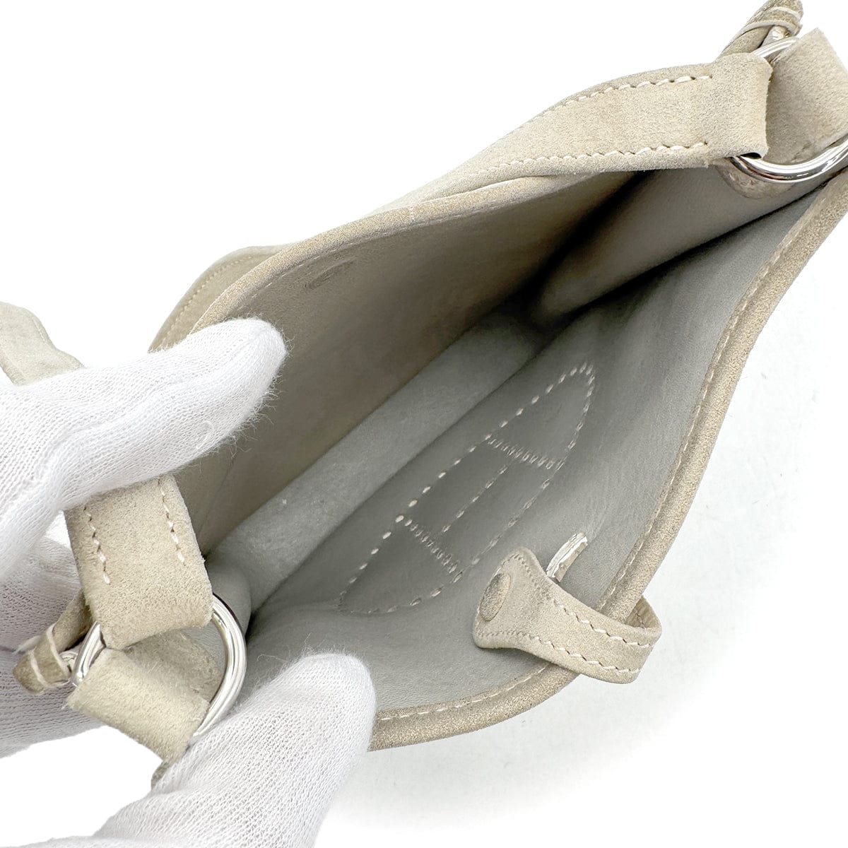 HERMES HERMES EVELYNE TPM GRAY DOBRIS SHOULDER BAG □H 90294826