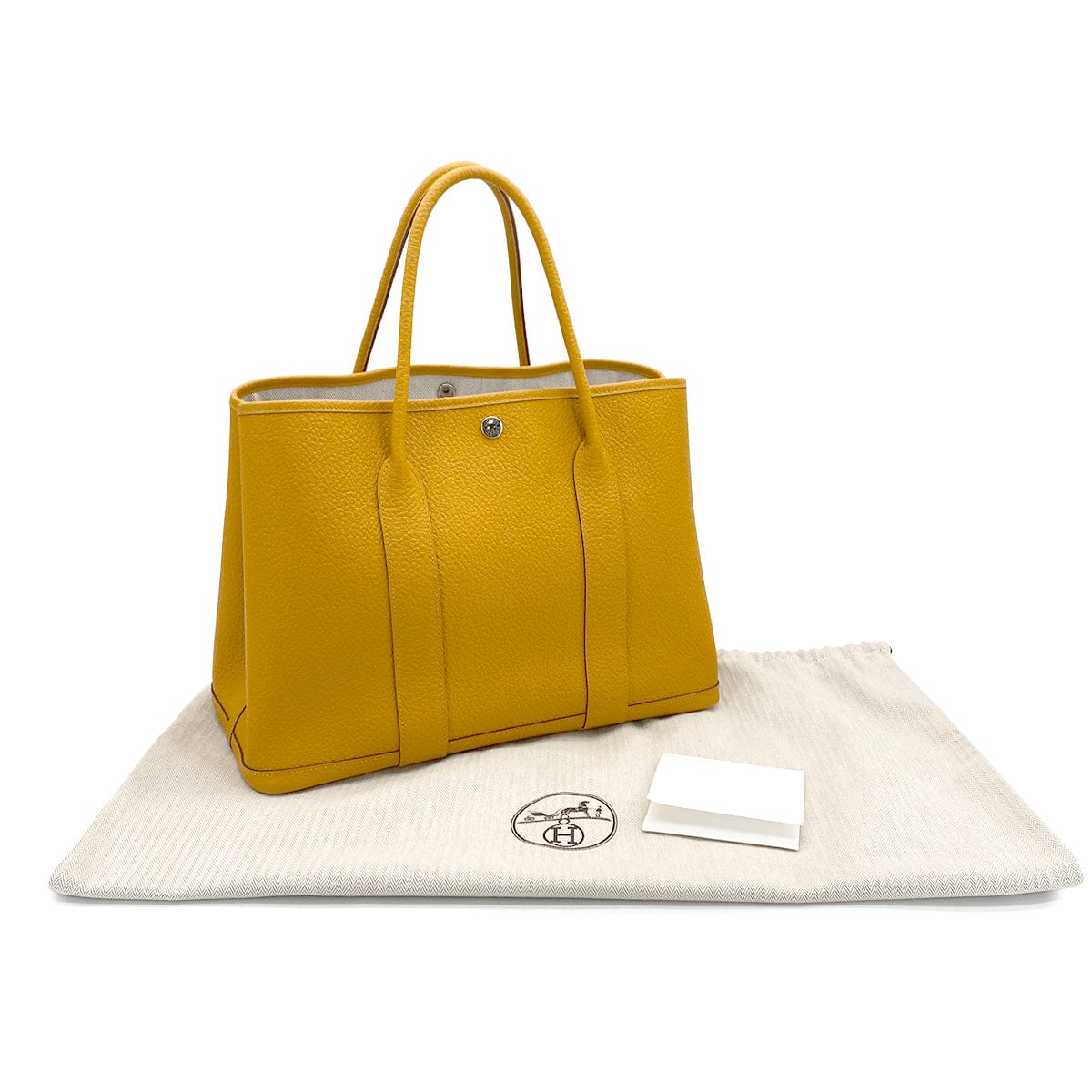 HERMES HERMES GARDEN PARTY 36 PM JAUNE AMBRE COUNTRY TOTE BAG 2018 C STAMP 90327066