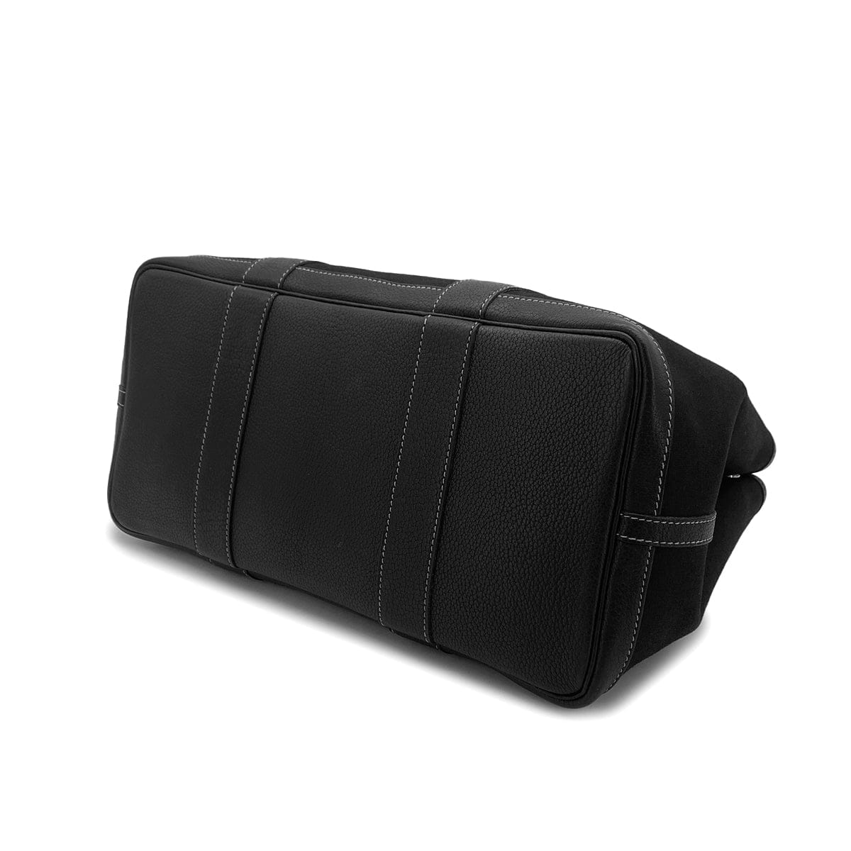 HERMES HERMES GARDEN PARTY PM BLACK TOILE OFFICIER VEAU NEGONDA HAND SHOULDER BAG 2003 SQUARE G 90325644
