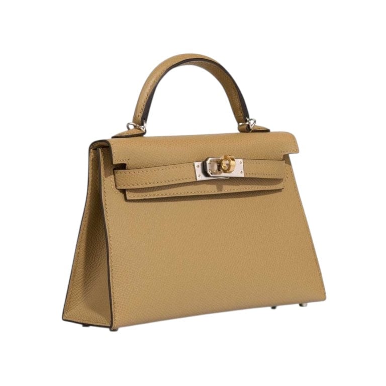 Hermès Hermes Kelly 20 Pousierre Epsom Elektrum HW #K - New SKC1957