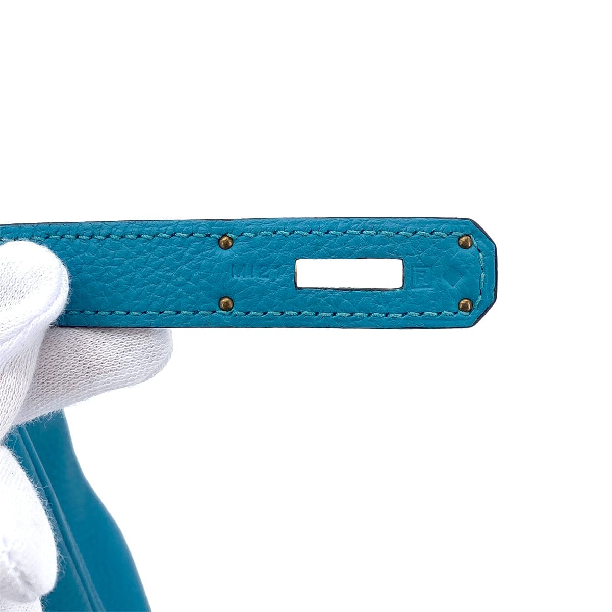 Hermes HERMES KELLY 28 RETOURNE TURQUOISE TOGO HAND SHOULDER BAG □R GHW 90275976