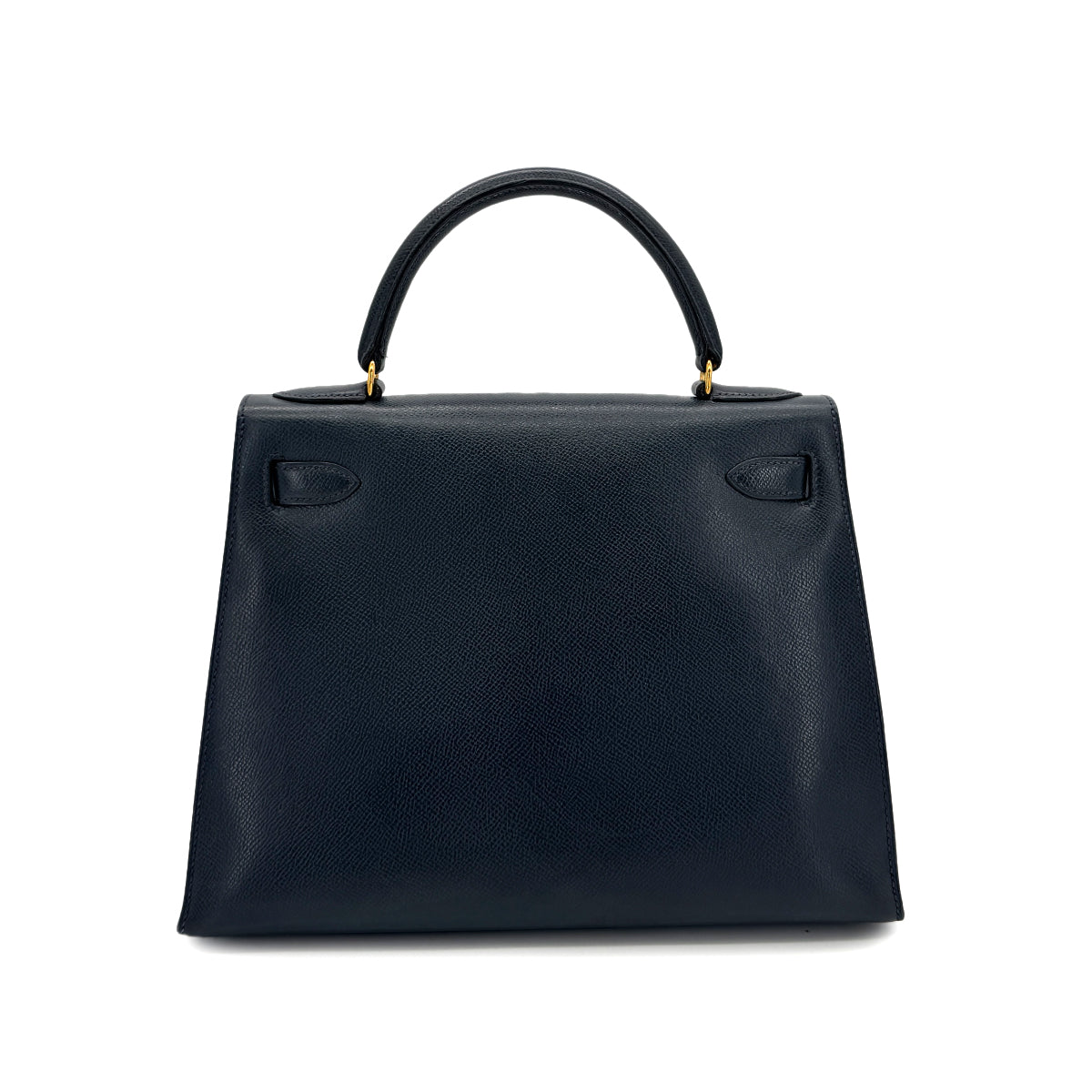 HERMES HERMES KELLY 28 SELLIER BLUE INDIGO COUCHEVEL HAND SHOULDER BAG 〇U GHW 90300026