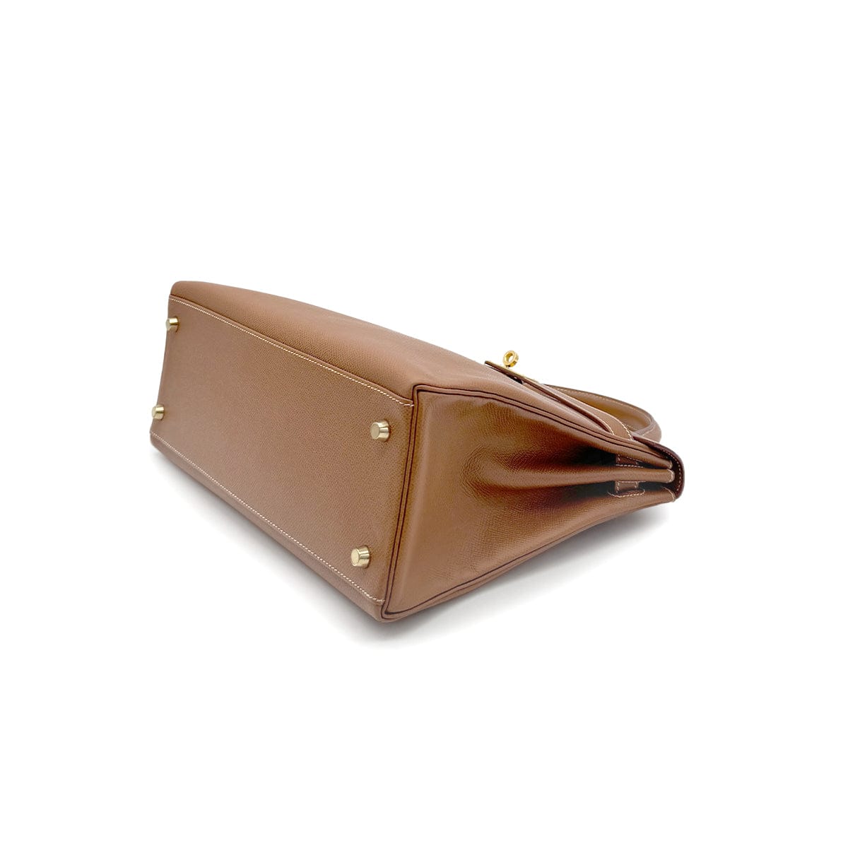 HERMES HERMES KELLY 32 RETOURNE GOLD COUCHEVEL HAND SHOULDER BAG □A GHW 90277076