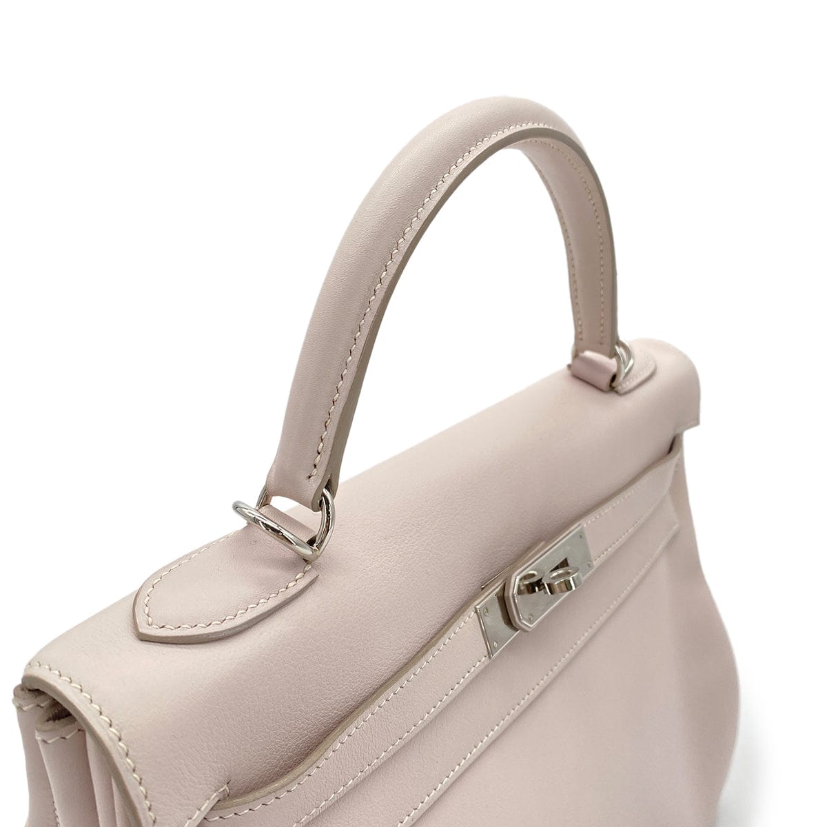 HERMES HERMES KELLY 32 RETOURNE ROSE DRAGEE SWIFT HAND SHOULDER BAG □K SHW 90294971