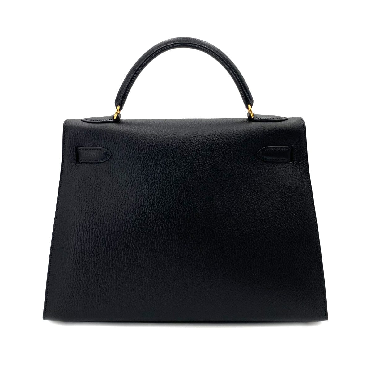 HERMES HERMES KELLY 32 SELLIER BLACK ARDENNES HAND SHOULDER BAG □B 90242962