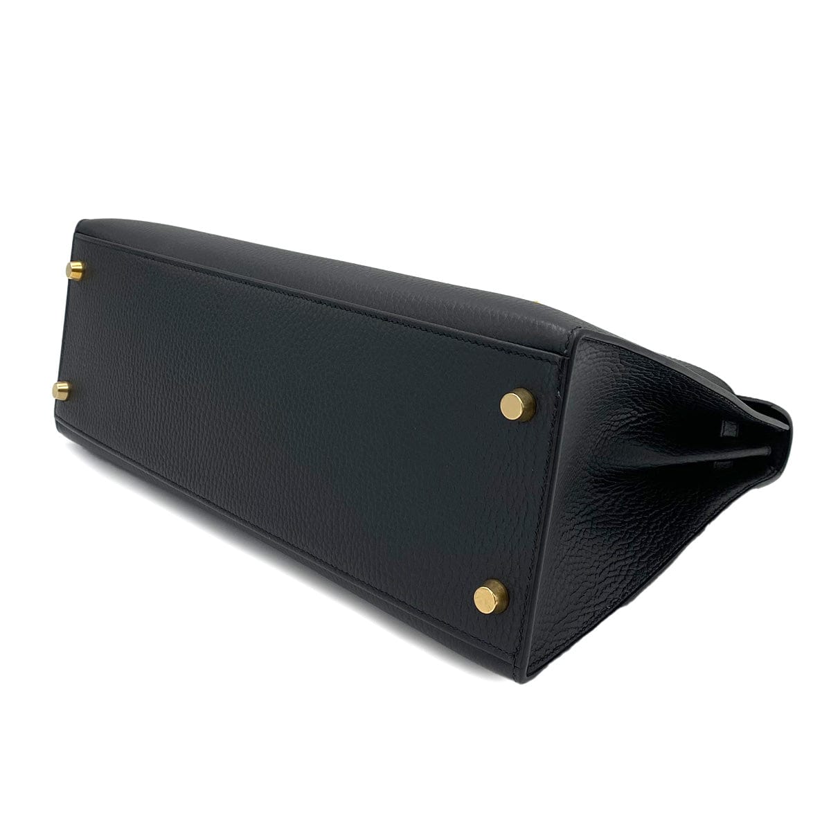 HERMES HERMES KELLY 32 SELLIER BLACK ARDENNES HAND SHOULDER BAG □B 90242962