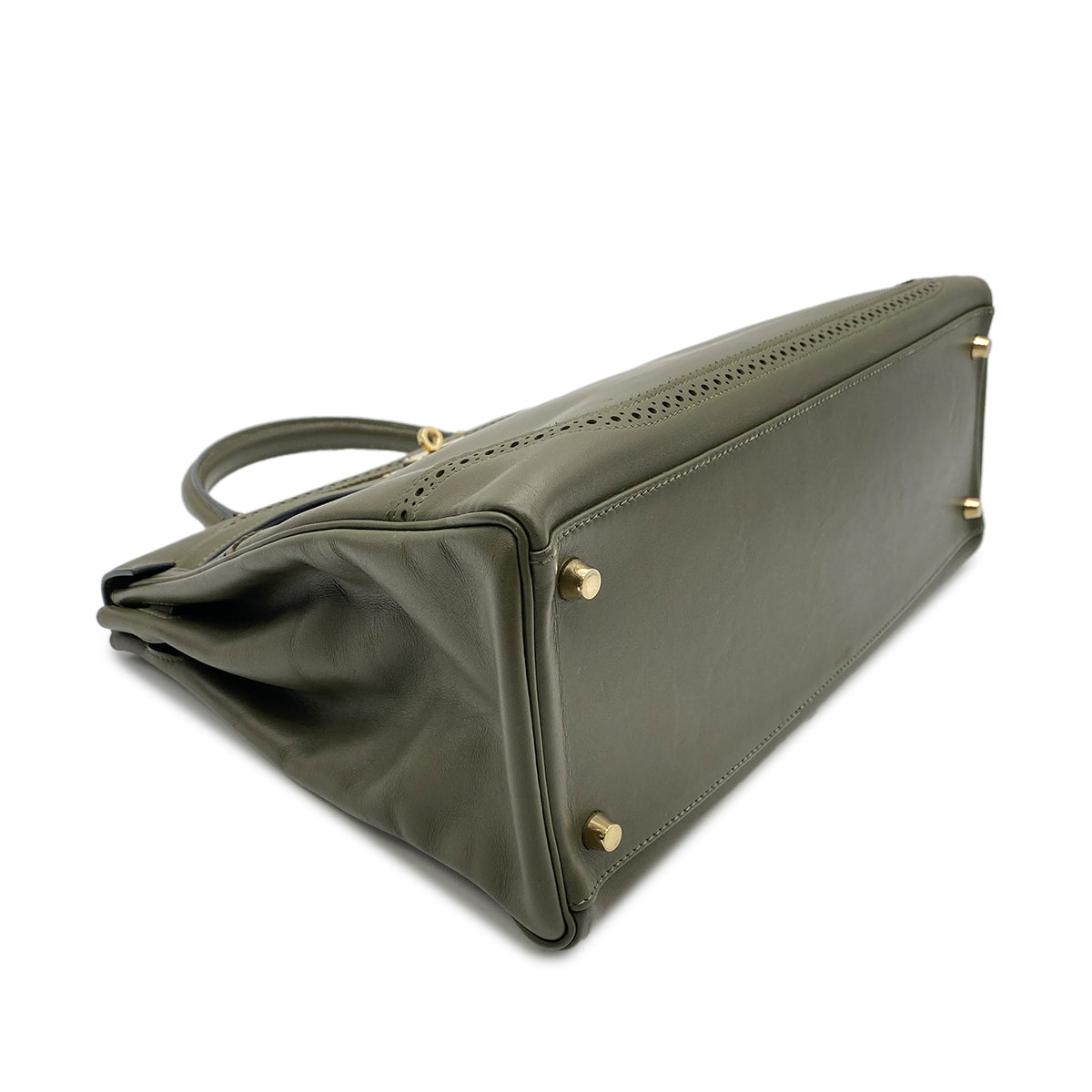 Hermes HERMES KELLY 35 GHILLIES VERT VERONESE TADELAKT HAND SHOULDER BAG □O GHW 90267414