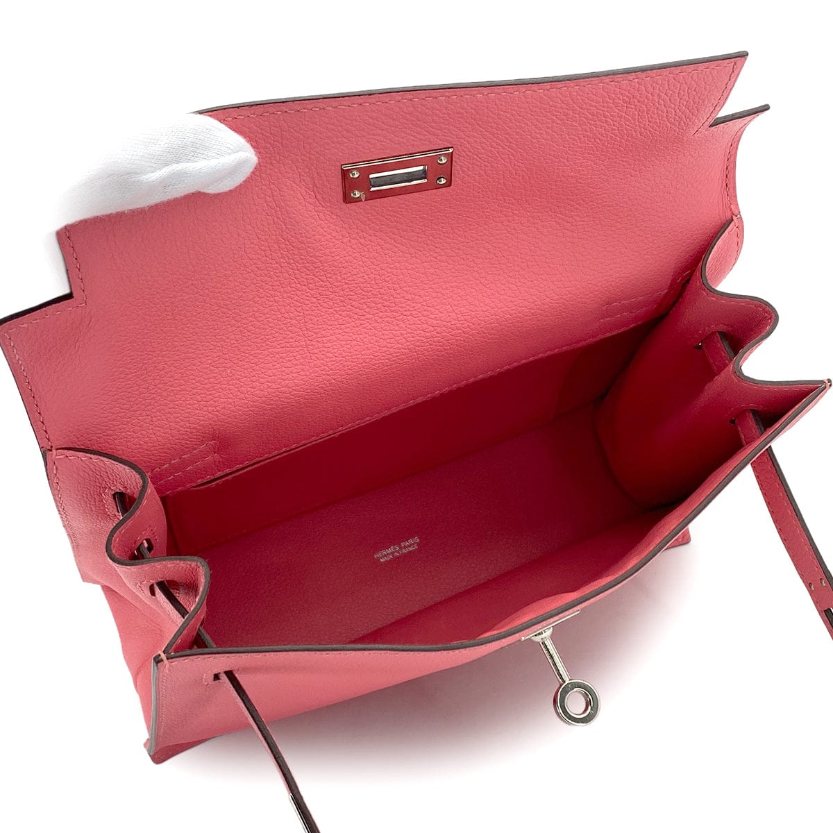 HERMES HERMES KELLY DANCE 2 ROSE AZALEE EVERCOLOR SHOULDER BAG 2019 D STAMP PALLADIUM HARDWARE 90326718