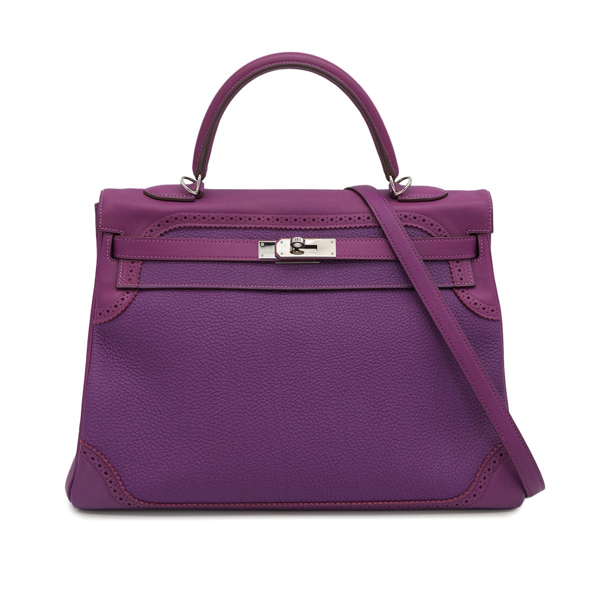 HERMES HERMES KELLY35 GHILLIES RETOURNE ANEMONE TOGO SWIFT HAND SHOULDER BAG 2014 R STAMP PALLADIUM HARDWARE 90325615