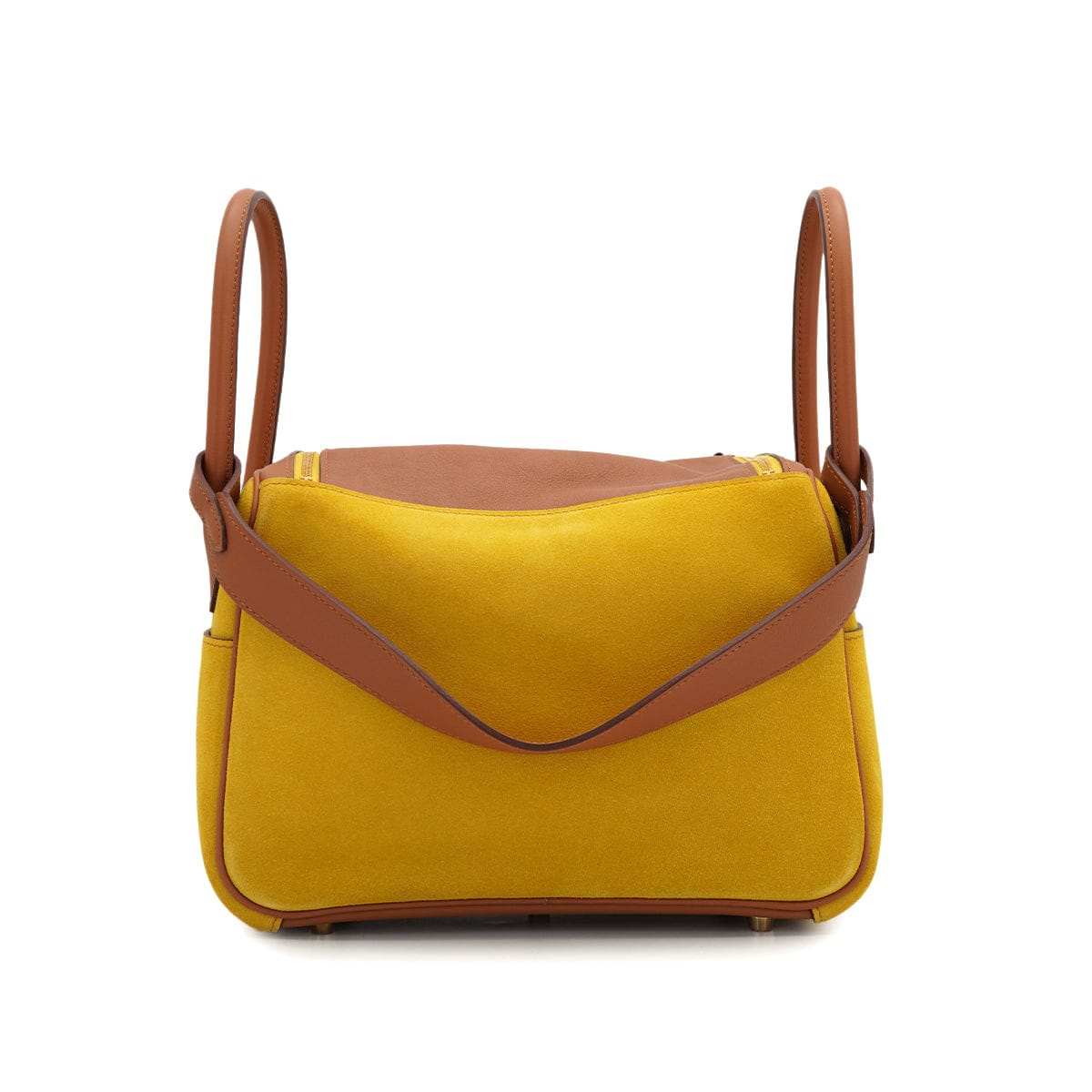 HERMES HERMES LINDY 26 JAUNE AMBRE GOLD SWIFT GRIZZLY SHOULDER BAG 2019 D STAMP GOLD HARDWARE 90326668