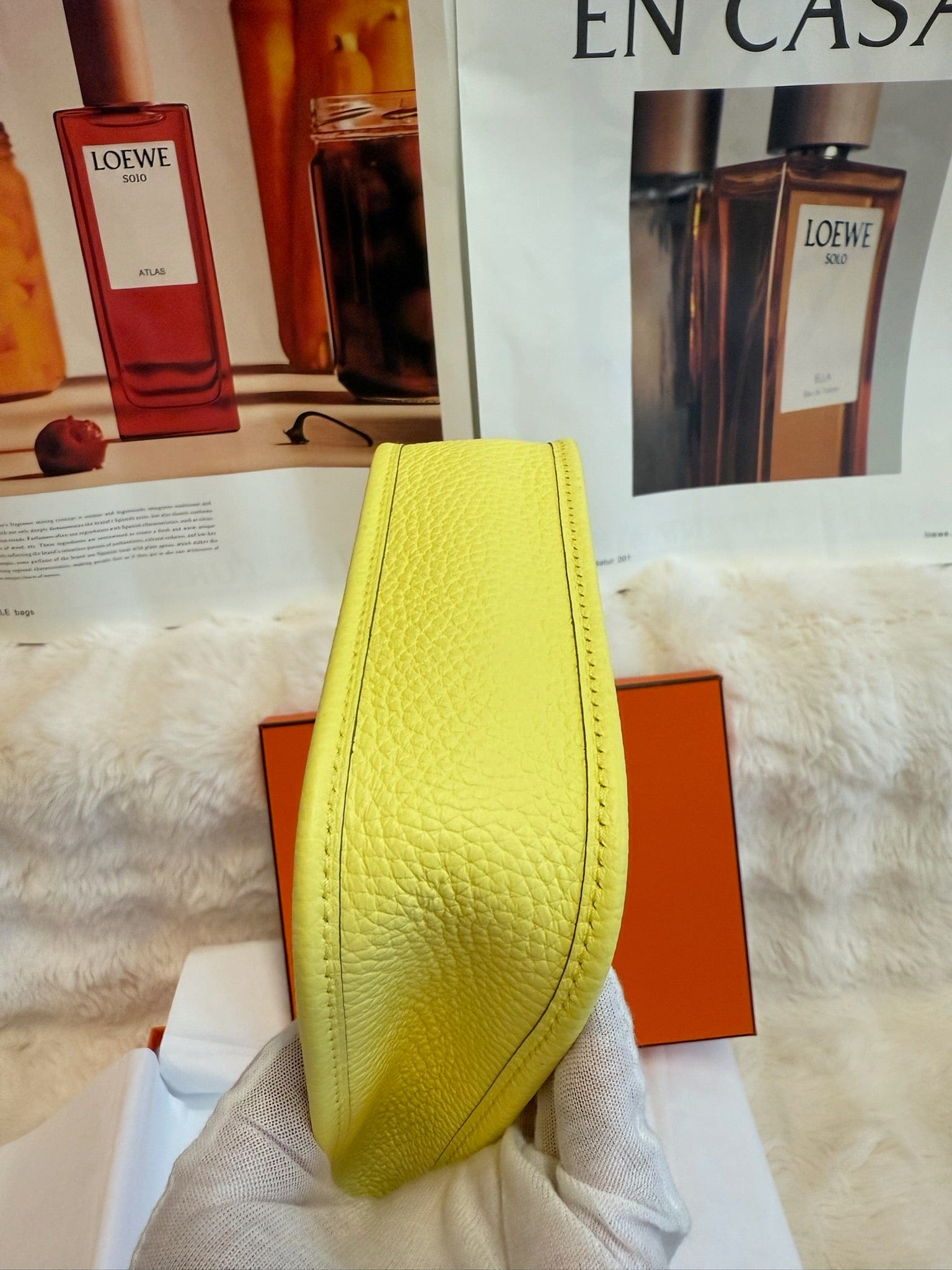 Hermes Hermès Mini Evelyne Lime
